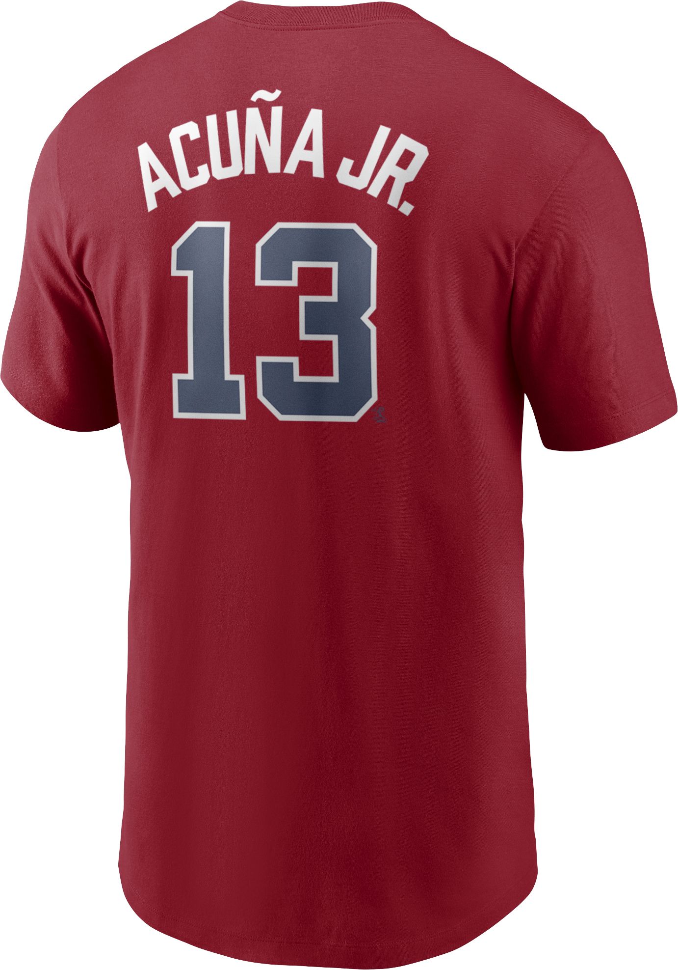 Nike Men's Atlanta Braves Ronald Acuna Jr. #13 Red T-Shirt product image