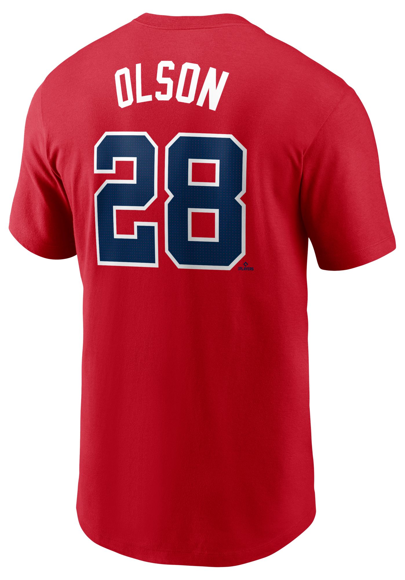 Nike Men's Atlanta Braves Matt Olson #28 Red T-Shirt product image