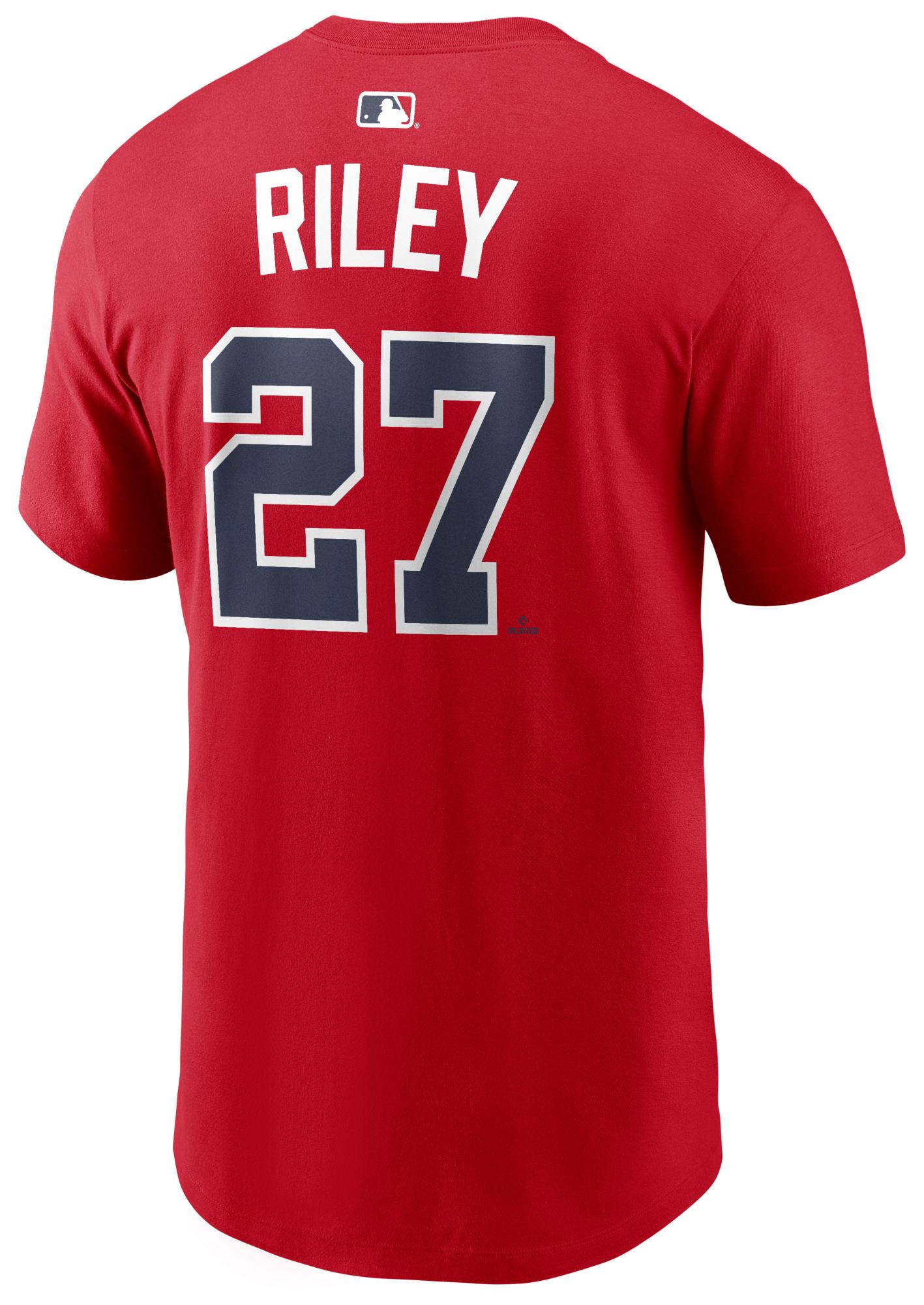 Nike Men's Atlanta Braves Austin Riley #27 Red Home T-Shirt product image