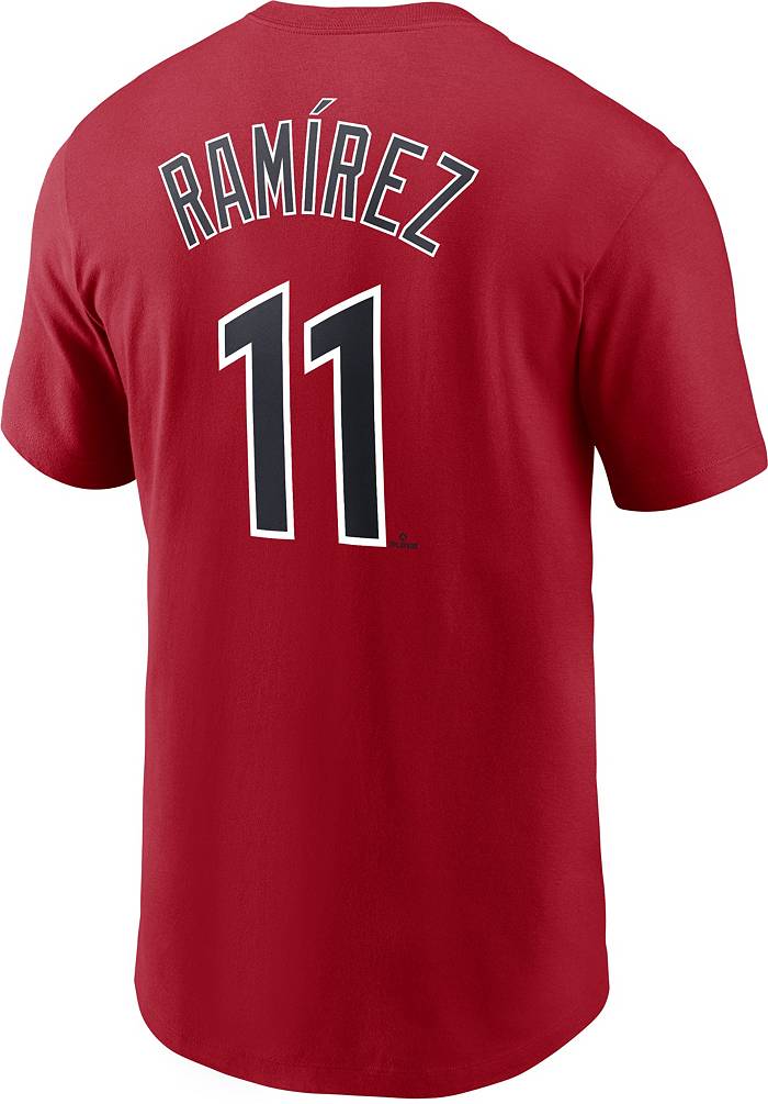 Nike Men's Cleveland Guardians José Ramírez #11 Red T-Shirt