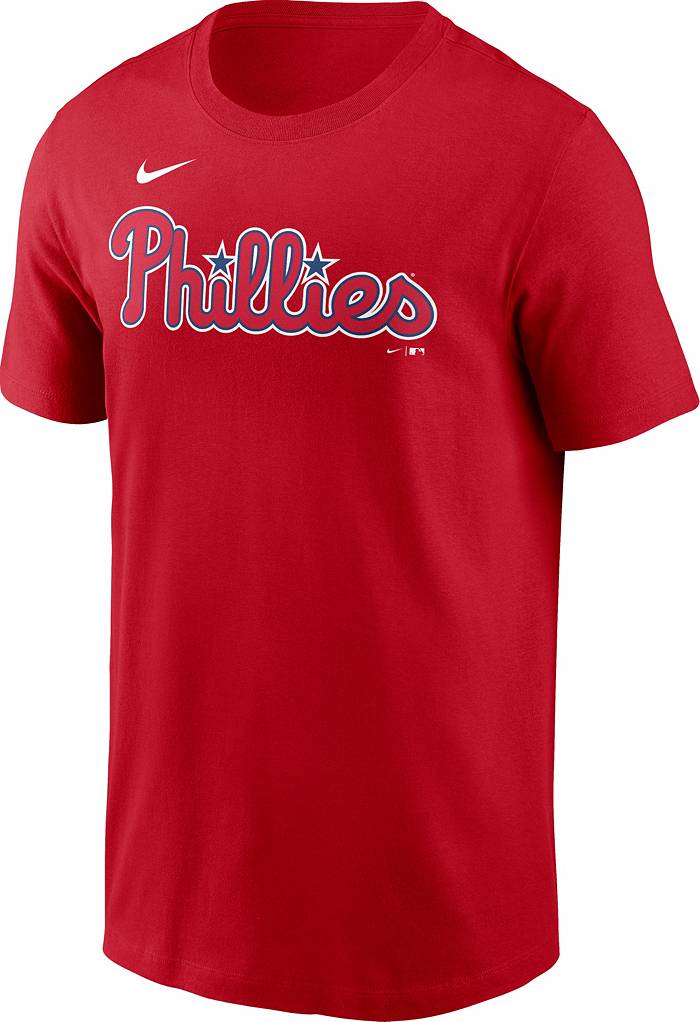 Kyle Schwarber Philadelphia Phillies Women's Red Backer Slim Fit T-Shirt 