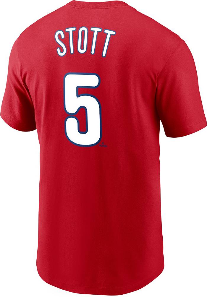 Men's Bryson Stott Philadelphia Phillies Backer Long Sleeve T-Shirt - Red