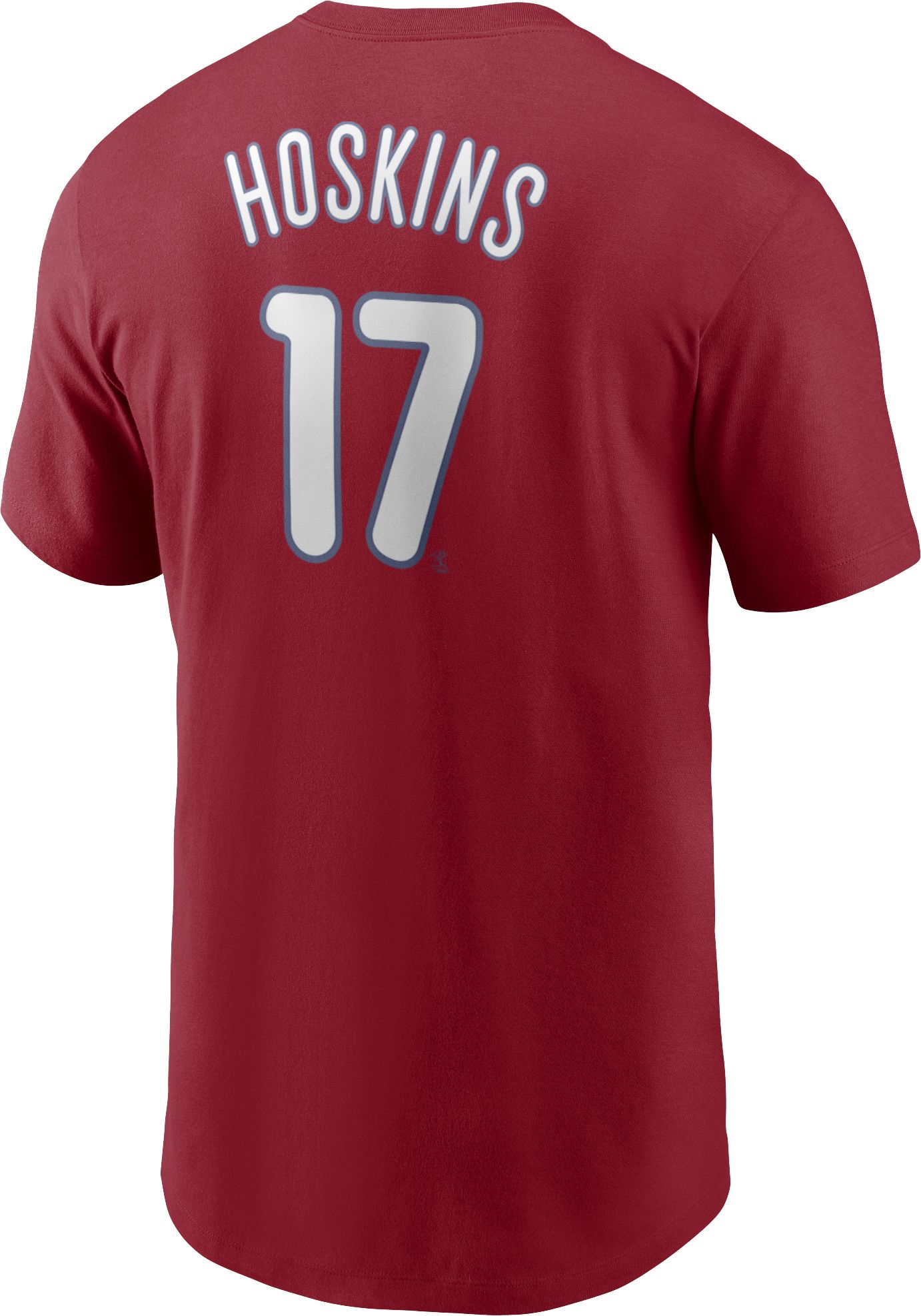 Nike Men's Philadelphia Phillies Rhys Hoskins #17 Red T-Shirt product image