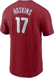 Nike Men's Philadelphia Phillies Rhys Hoskins #17 Red T-Shirt product image