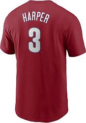 Nike Men's Philadelphia Phillies Bryce Harper #3 Red T-Shirt product image