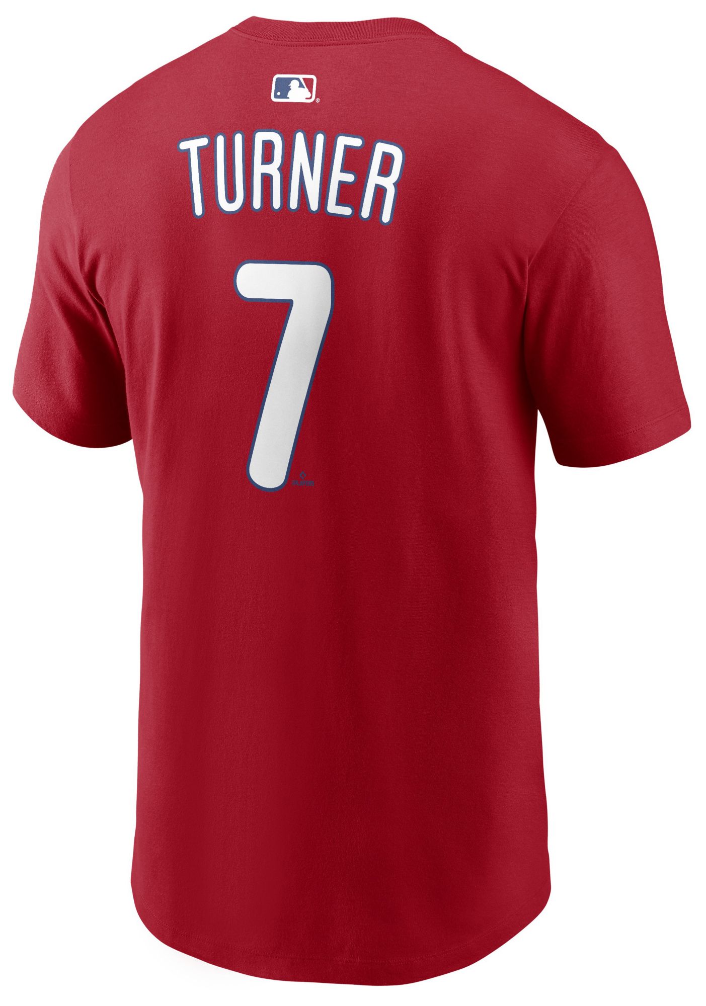 Nike Men's Philadelphia Phillies Trea Turner #7 Red Home T-Shirt product image