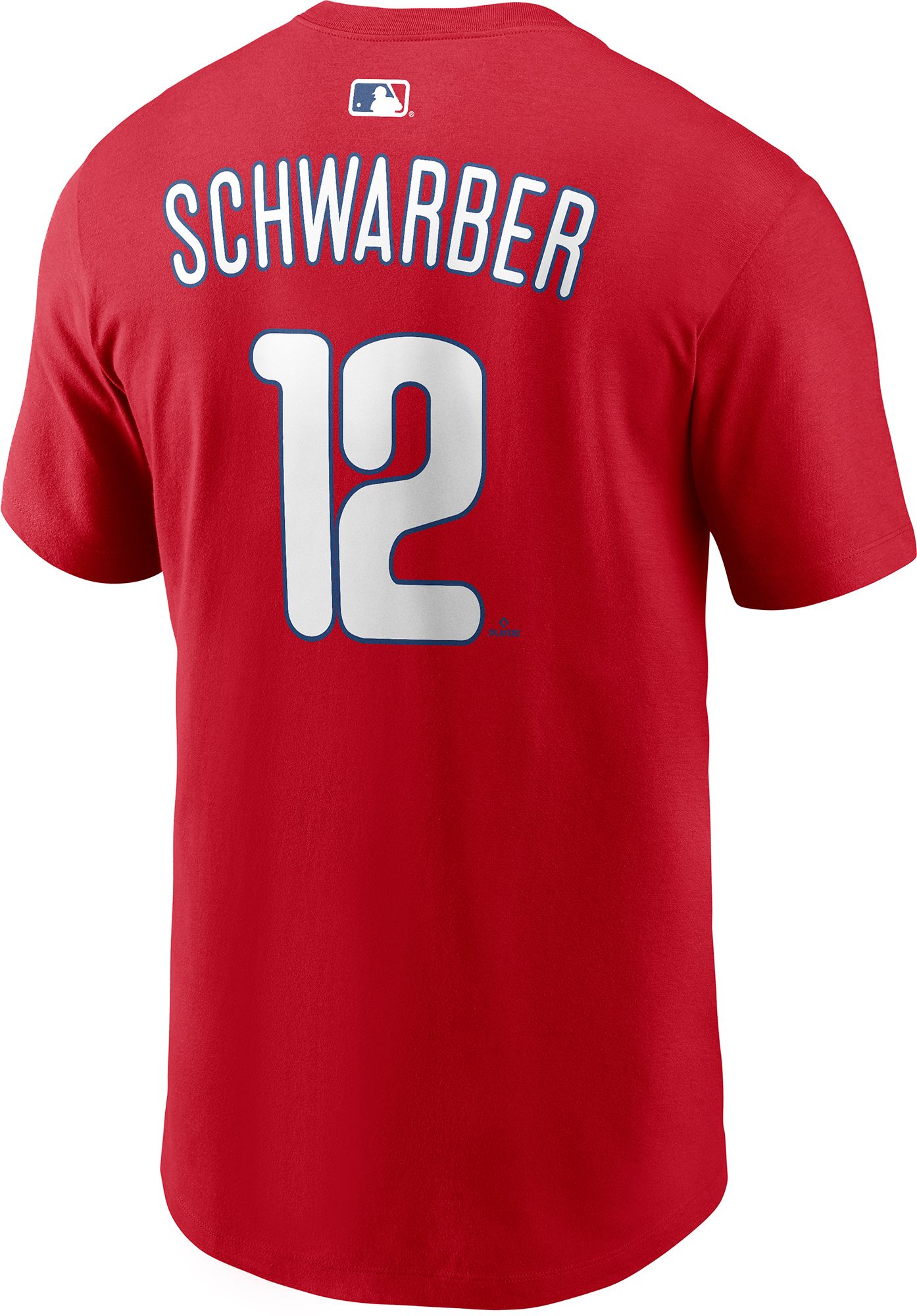 Nike Men's Philadelphia Phillies Kyle Schwarber #12 Red Home T-Shirt product image