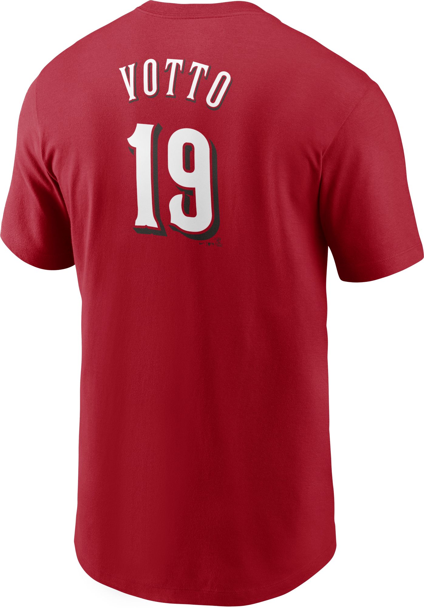 Nike Men's Cincinnati Reds Joey Votto #19 Red T-Shirt product image