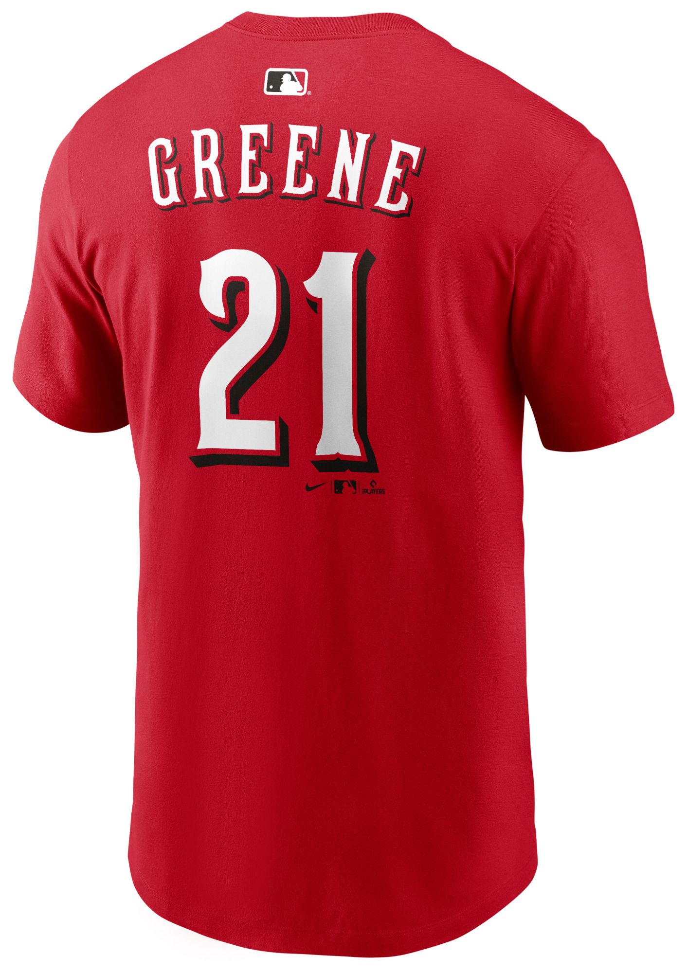 Nike Men's Cincinnati Reds Hunter Greene #21 Red Home T-Shirt product image