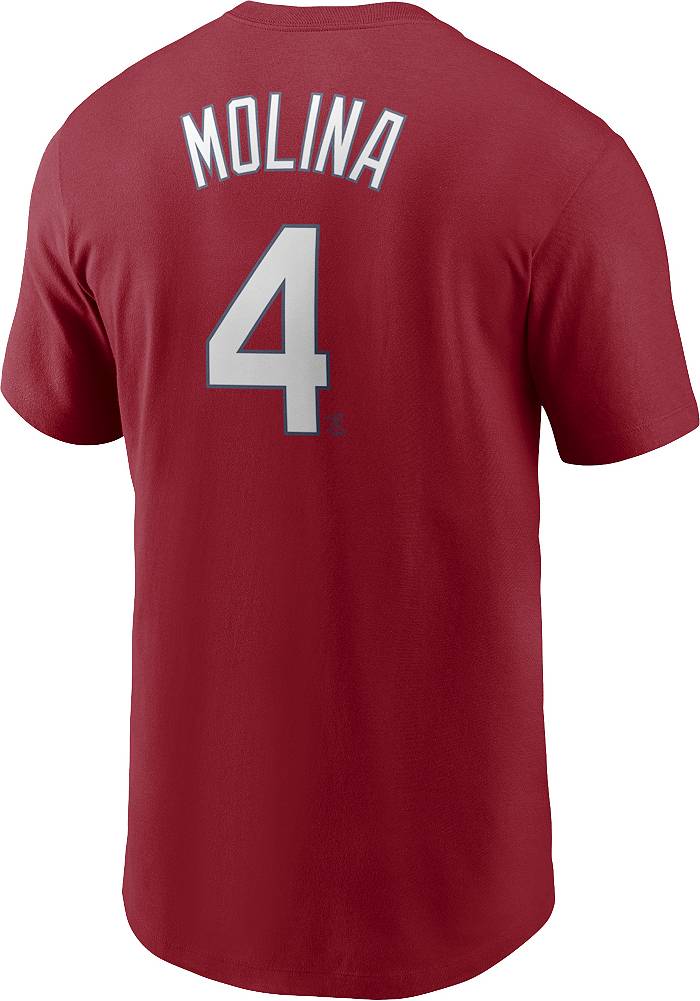 Nike Men's St. Louis Cardinals Yadier Molina #4 Red T-Shirt