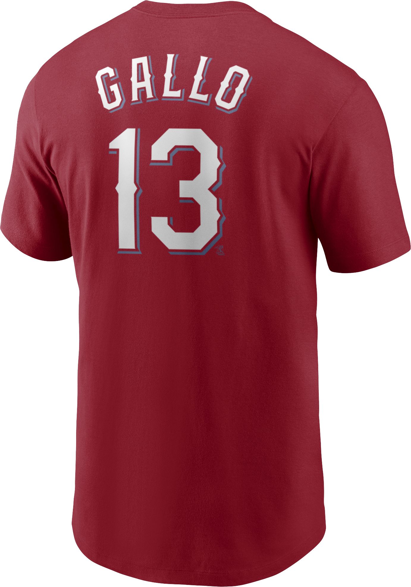 Nike Men's Texas Rangers Joey Gallo #13 Red T-Shirt product image