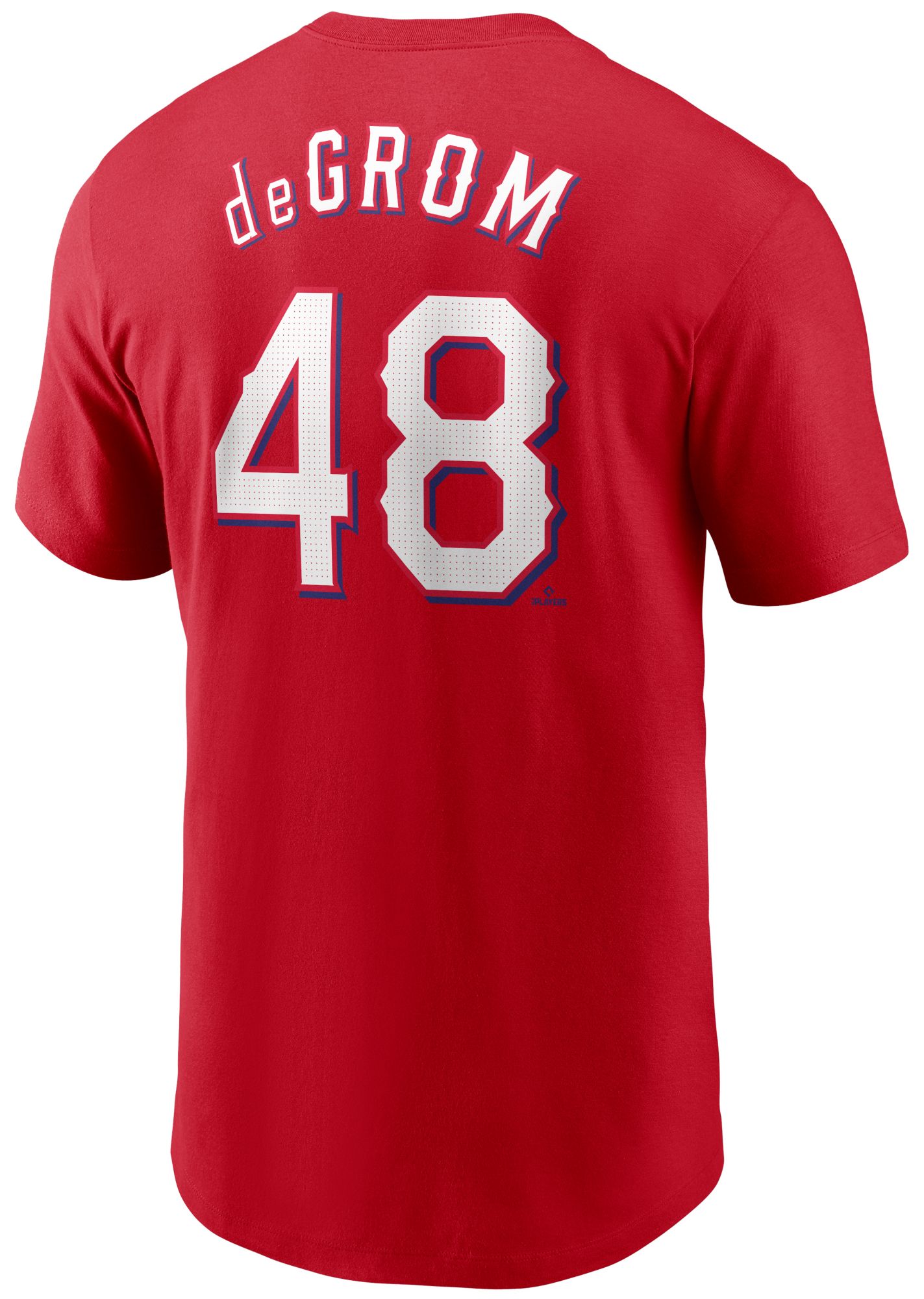 Nike Men's Texas Rangers Jacob deGrom #48 Red T-Shirt product image