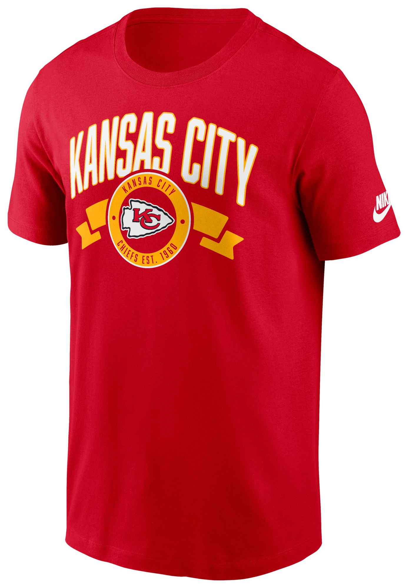 Nike Men's Kansas City Chiefs University Red Rewind Patch T-Shirt product image