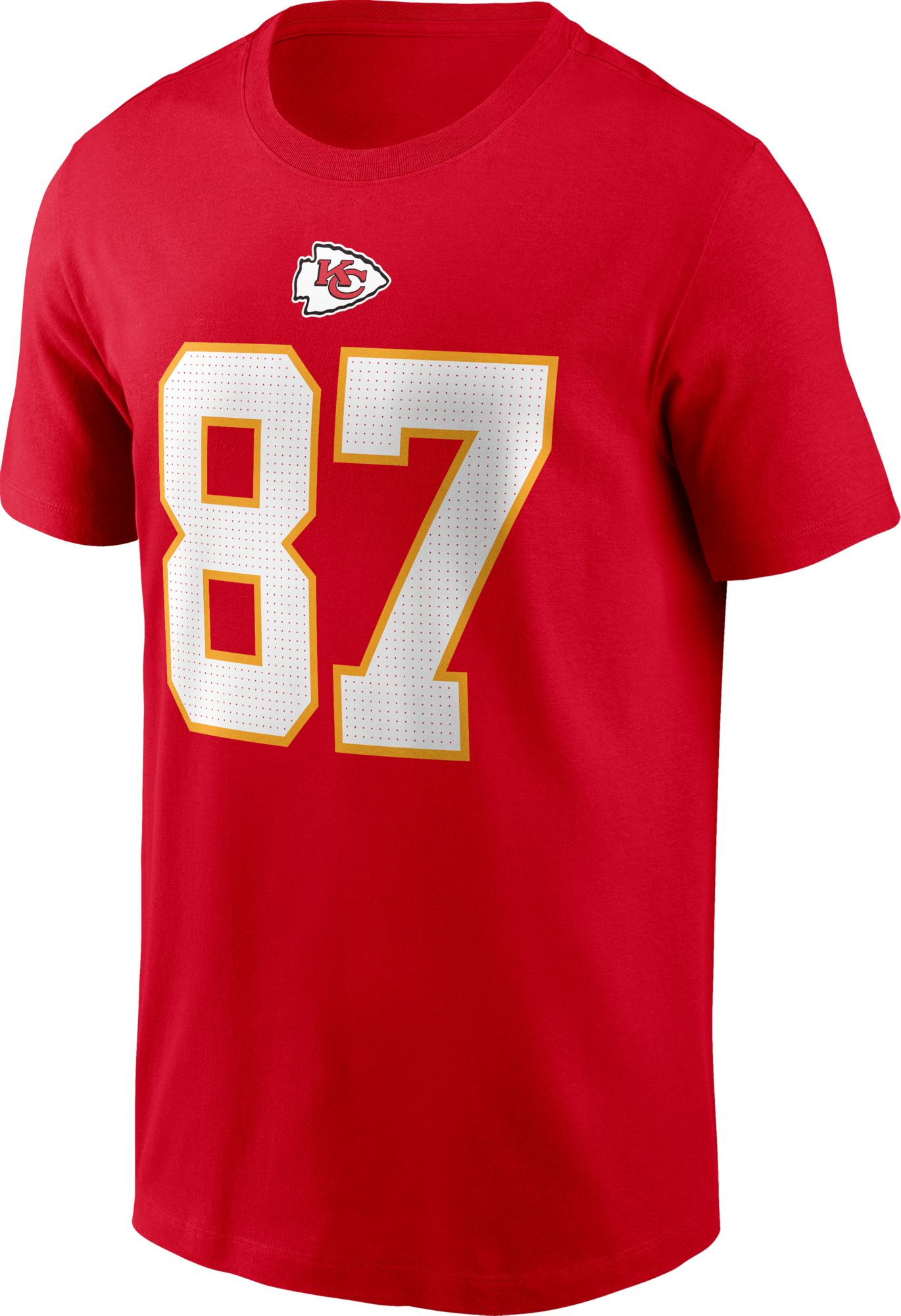 Kansas City Chiefs No87 Travis Kelce Nike Team Hero 6 Vapor Limited 100 Jersey White Golden