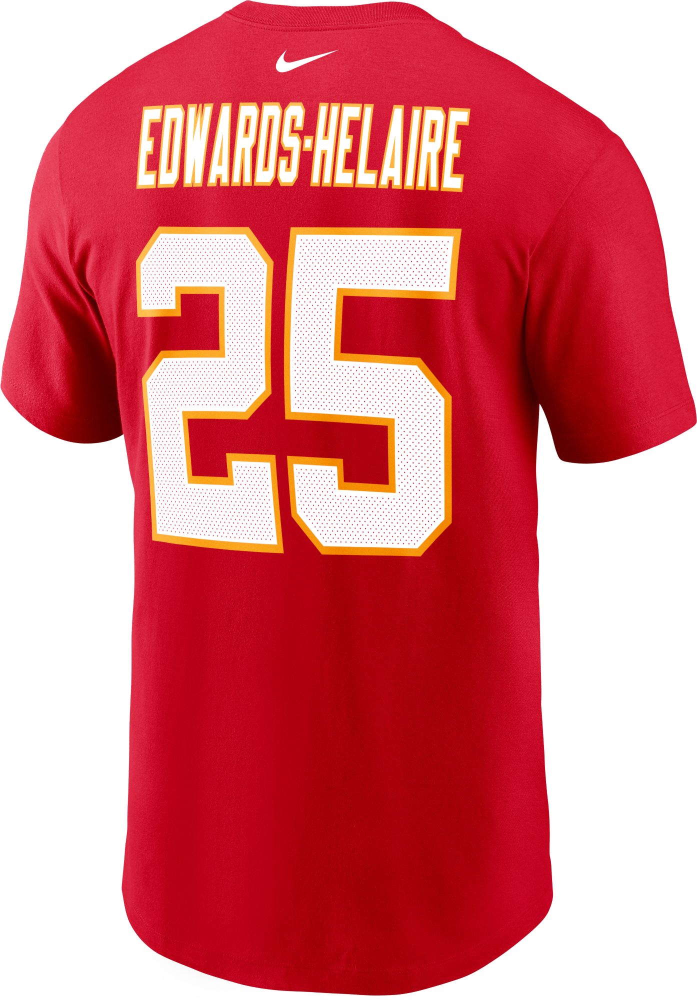 Nike Kansas City Chiefs No25 Clyde Edwards-Helaire Red Team Color Men's Stitched NFL Limited Tank Top Jersey
