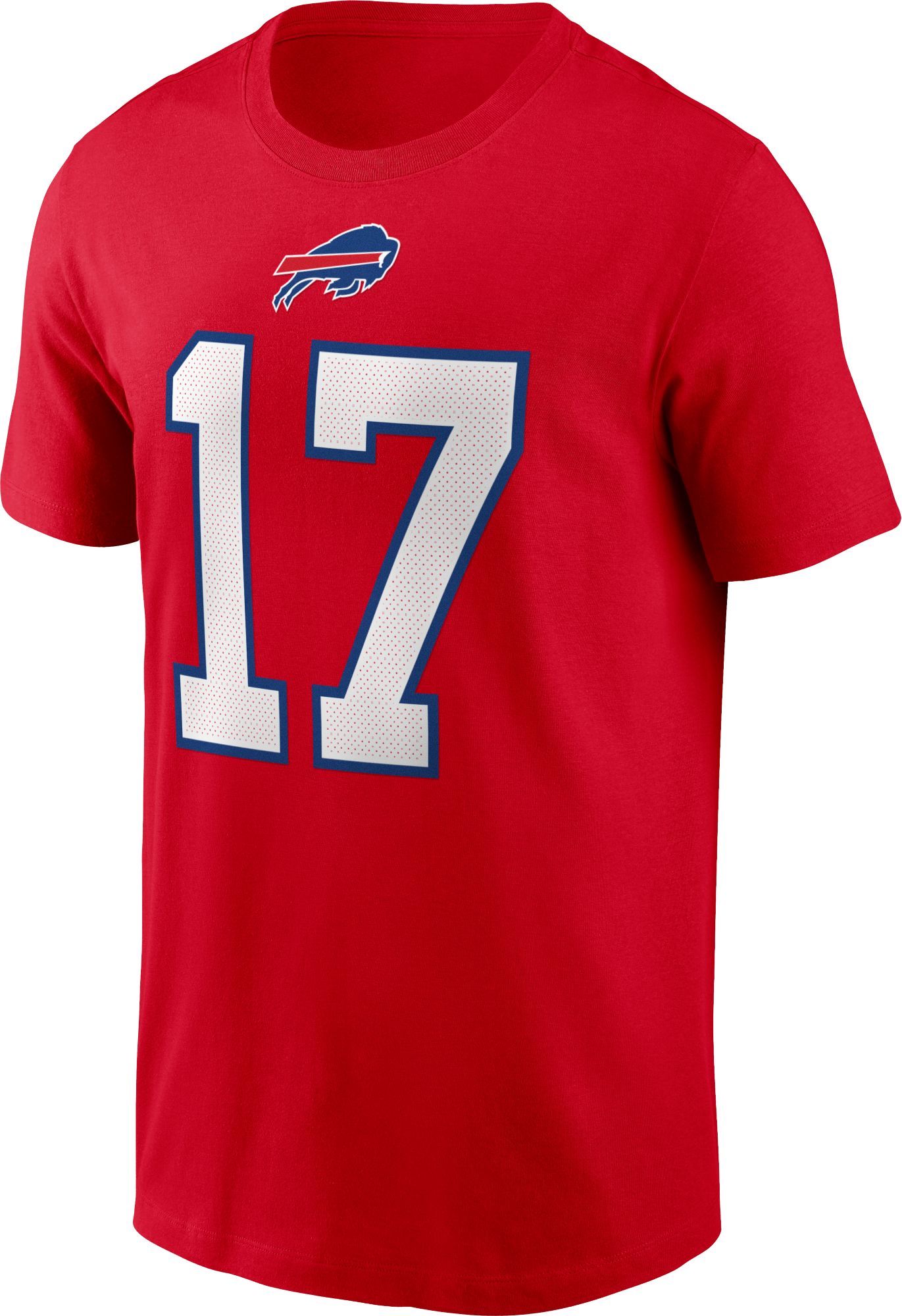 Nike Men's Buffalo Bills Josh Allen #17 University Red T-Shirt