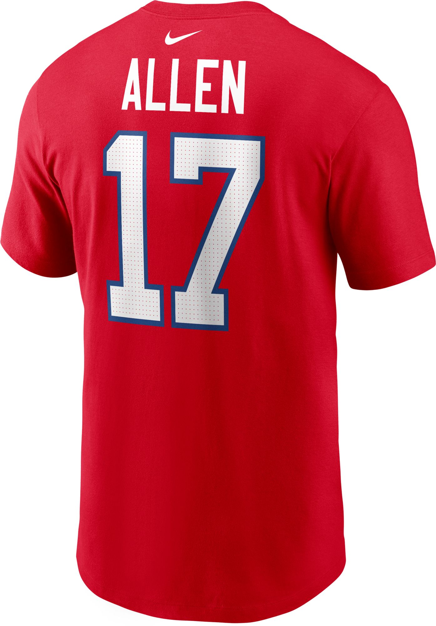 Nike Men's Buffalo Bills Josh Allen #17 Red T-Shirt product image