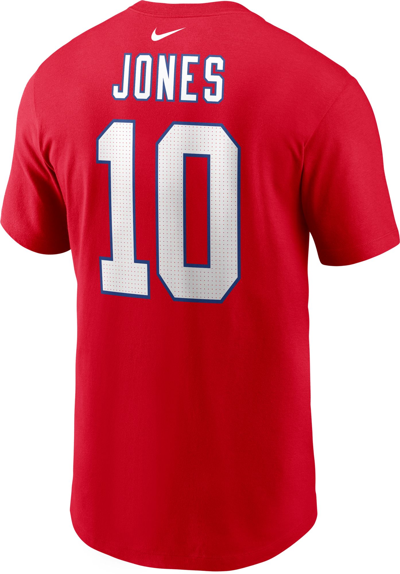 Nike Men's New England Patriots Mac Jones #10 Red T-Shirt