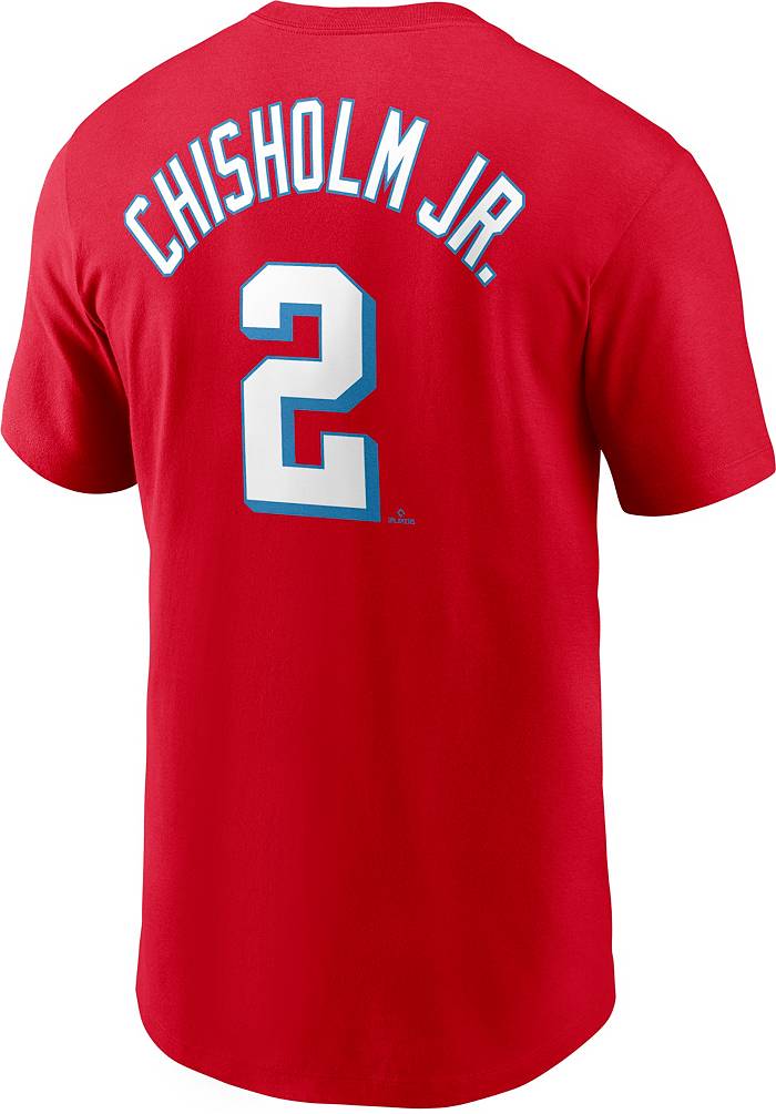 Jazz Chisholm Jr #2 Miami Marlins Red 2021 City Connect Jersey
