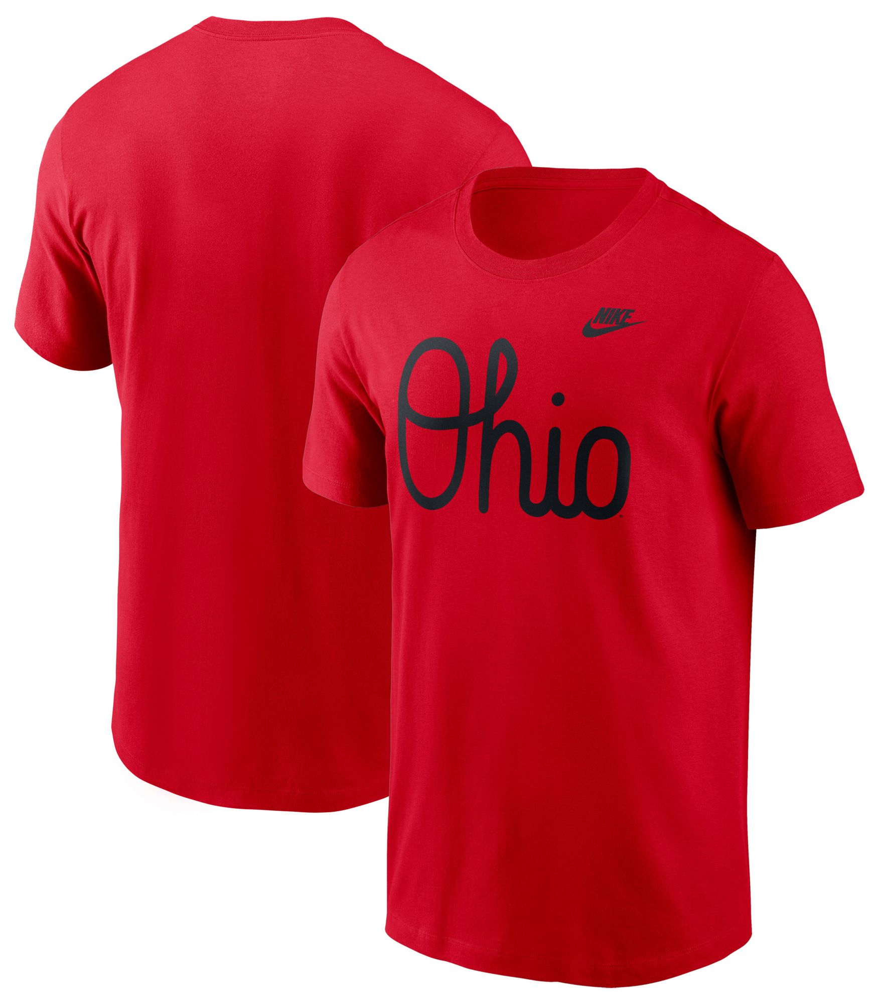 Nike Men's Ohio State Buckeyes Red Vintage Script T-Shirt product image