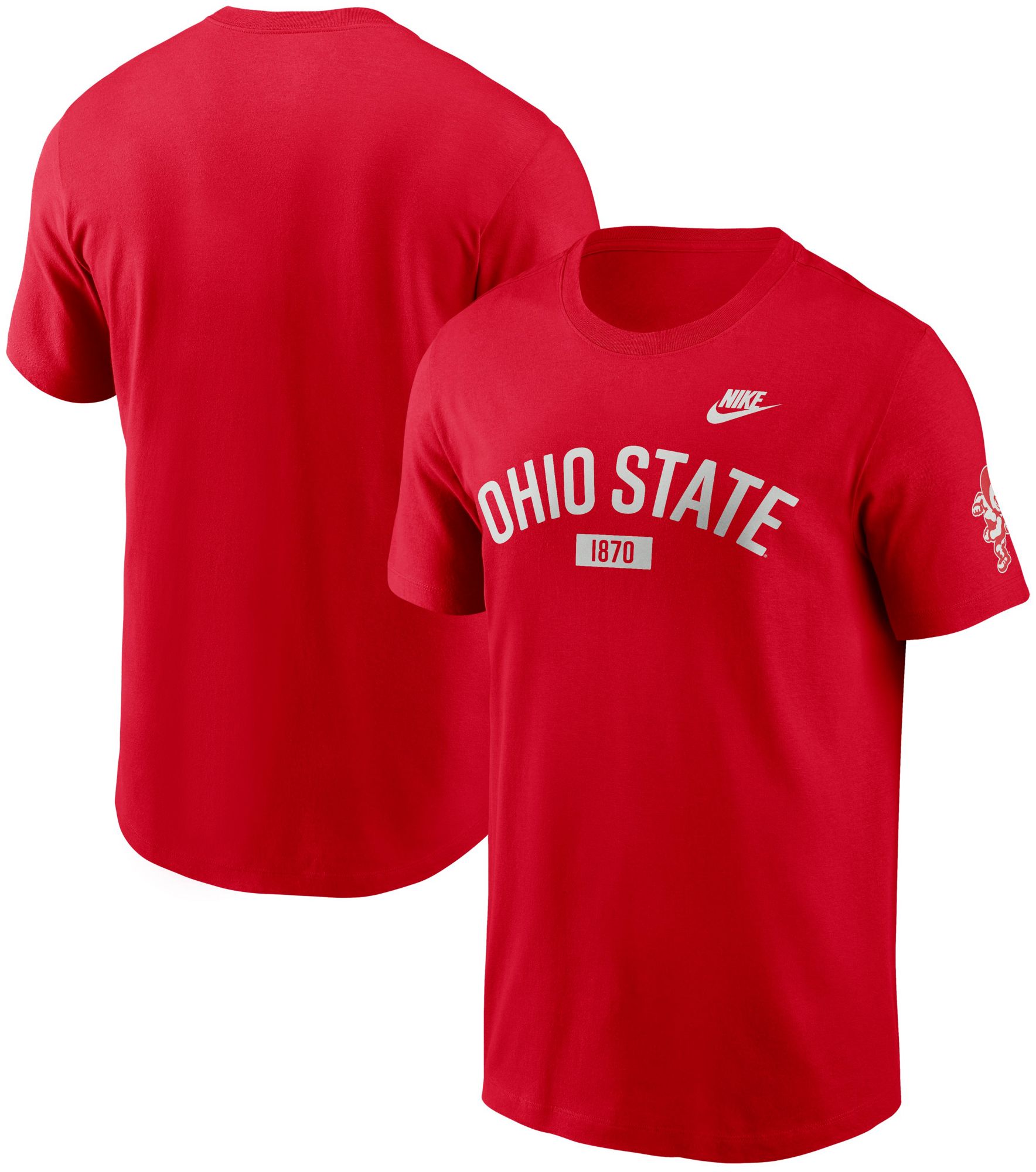 Nike Men's Ohio State Buckeyes University Red Legacy Arch Cotton T-Shirt product image