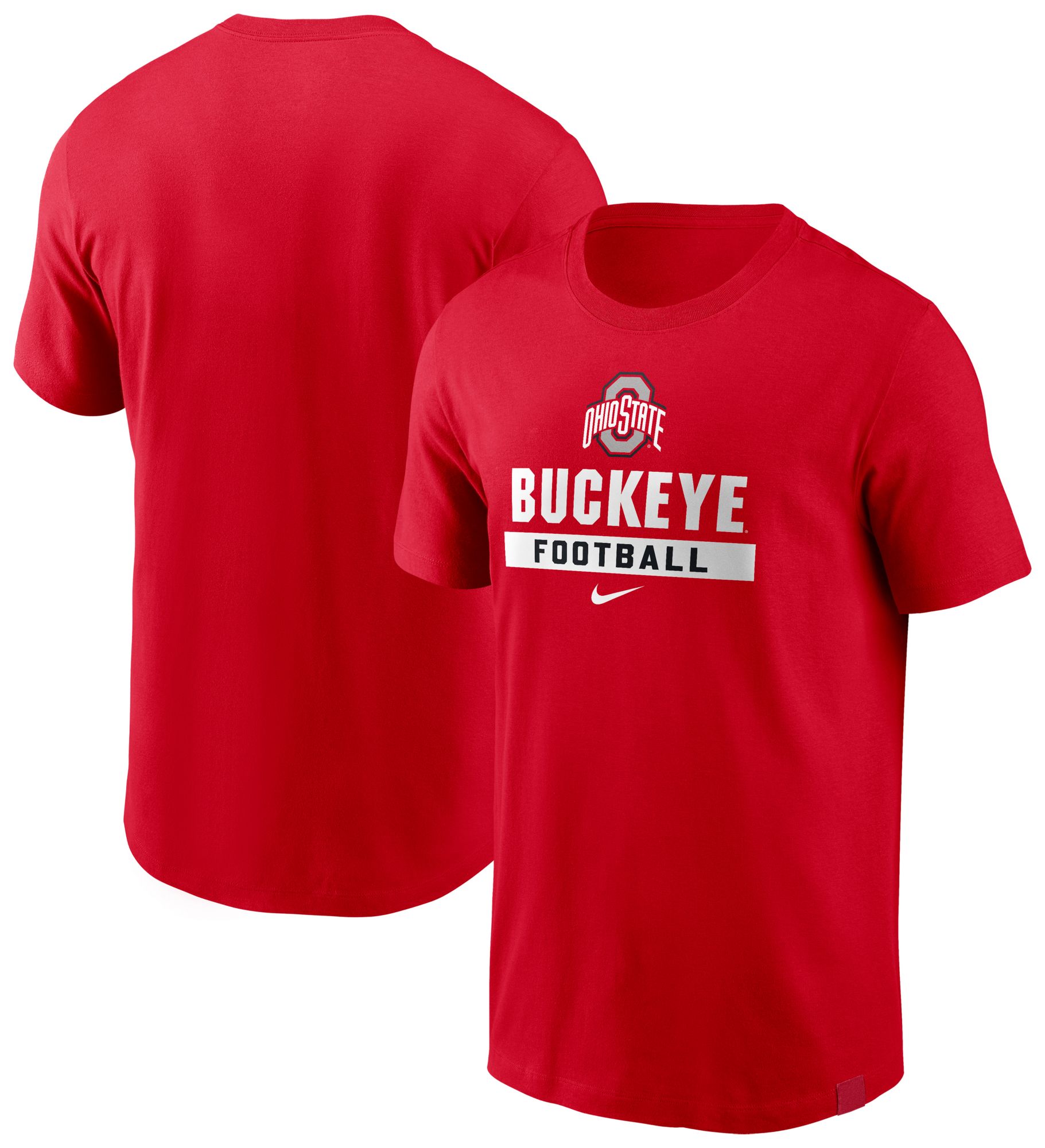 Nike Men's Ohio State Buckeyes Red Football T-Shirt product image