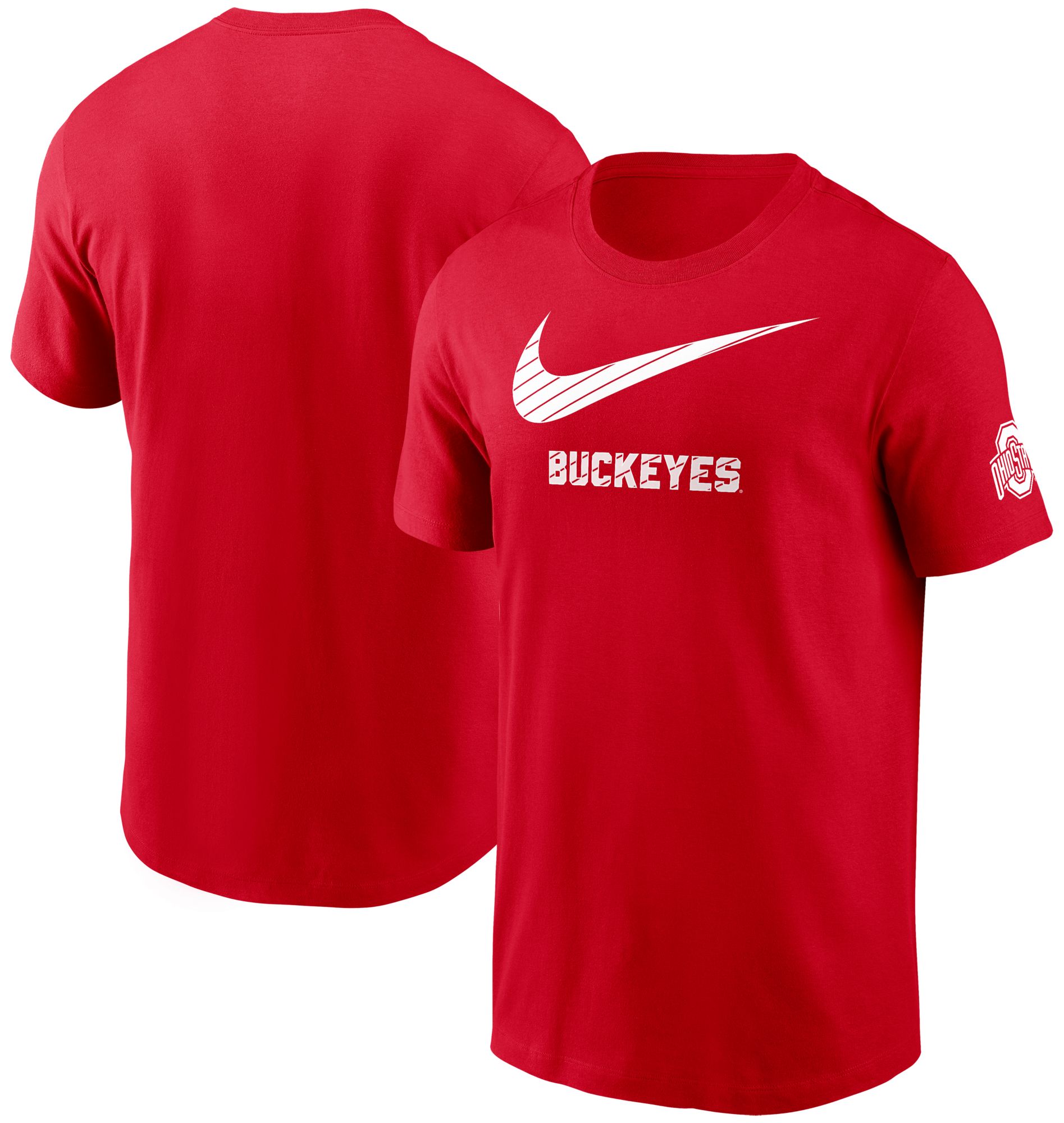 Nike Men's Ohio State Buckeyes Scarlet Swoosh Logo T-Shirt product image