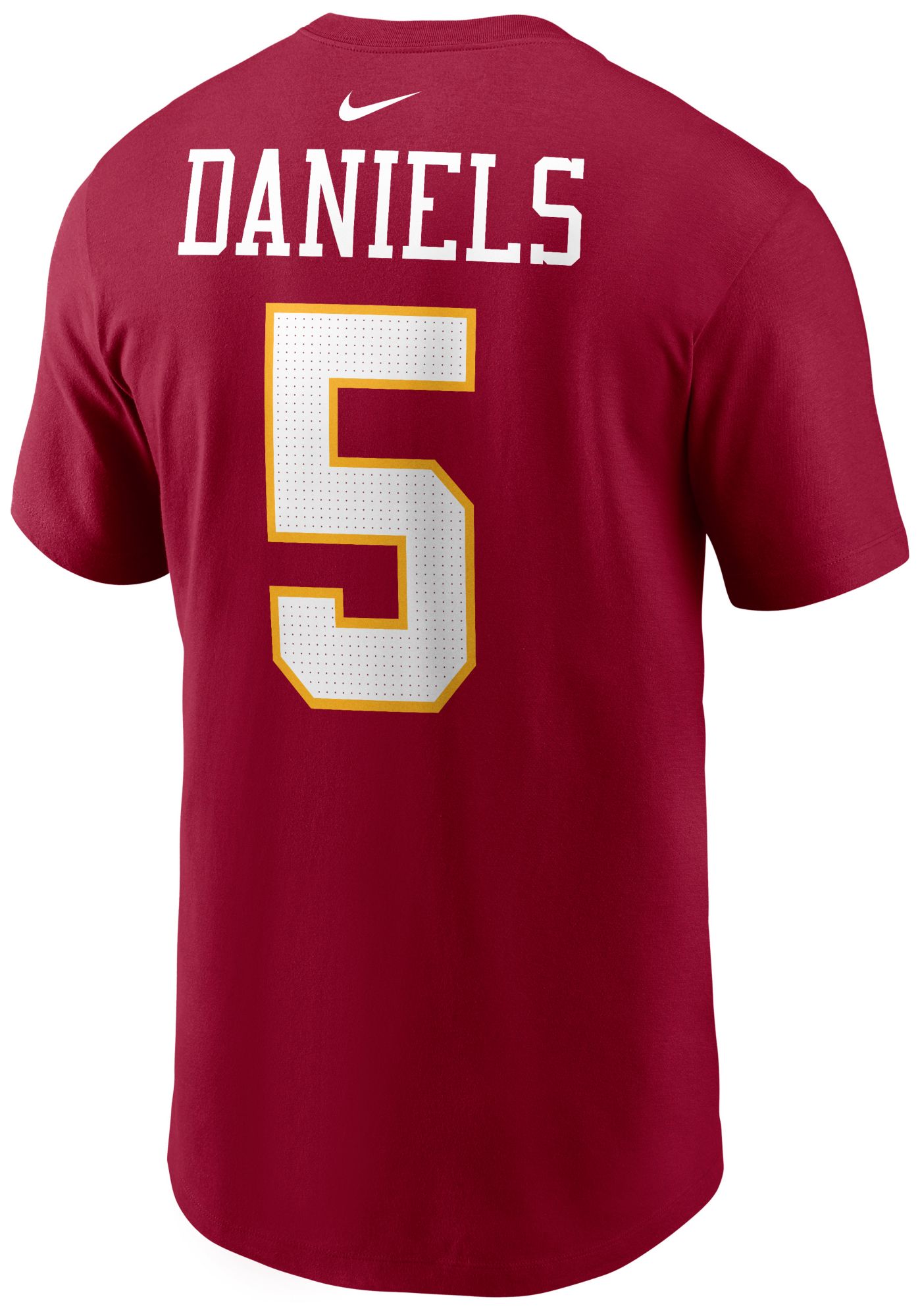 Nike Men's Washington Commanders Team Red Jayden Daniels #5 T-Shirt product image