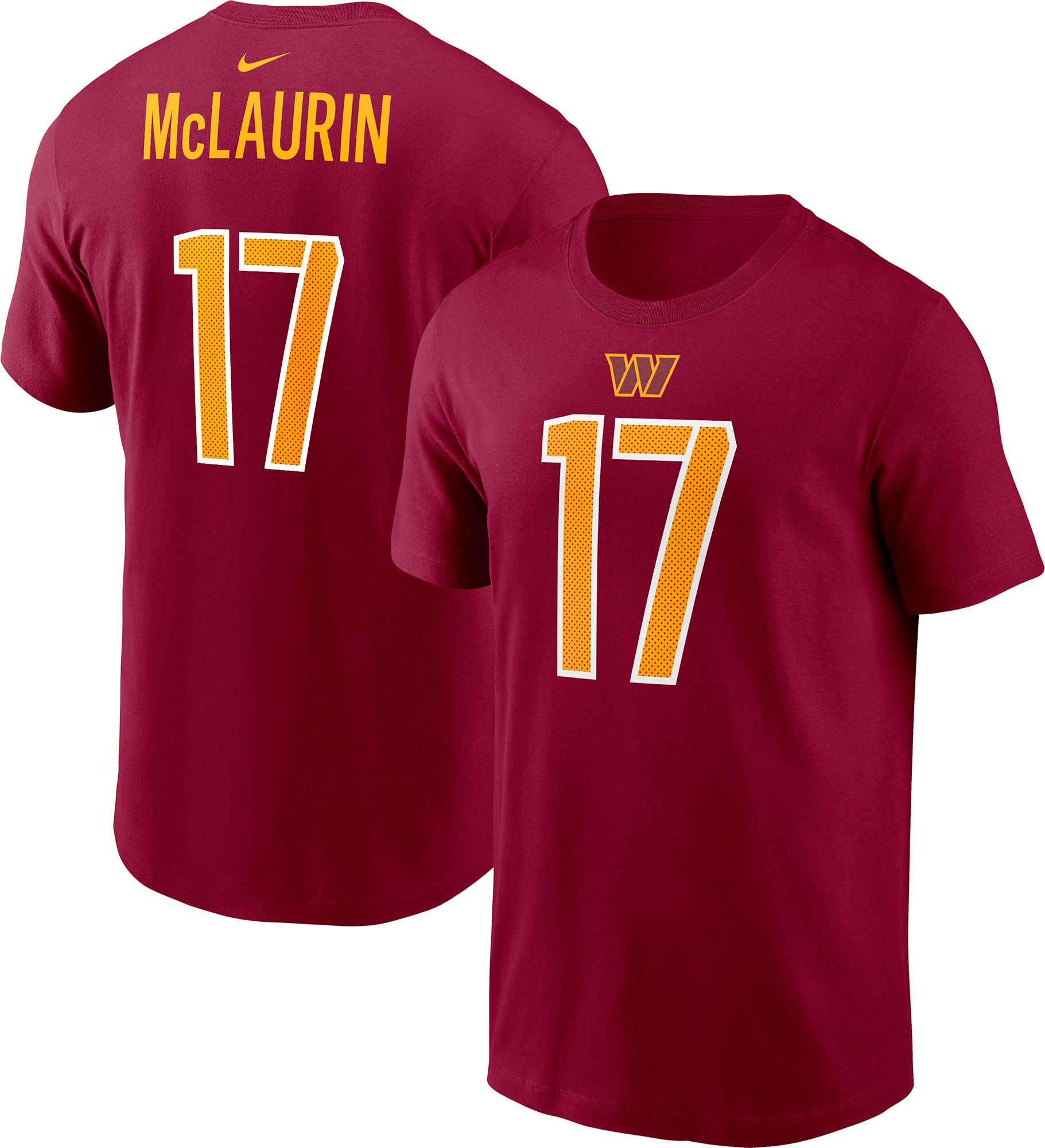 Nike Men's Washington Commanders Terry McLaurin #17 Red Logo T-Shirt product image