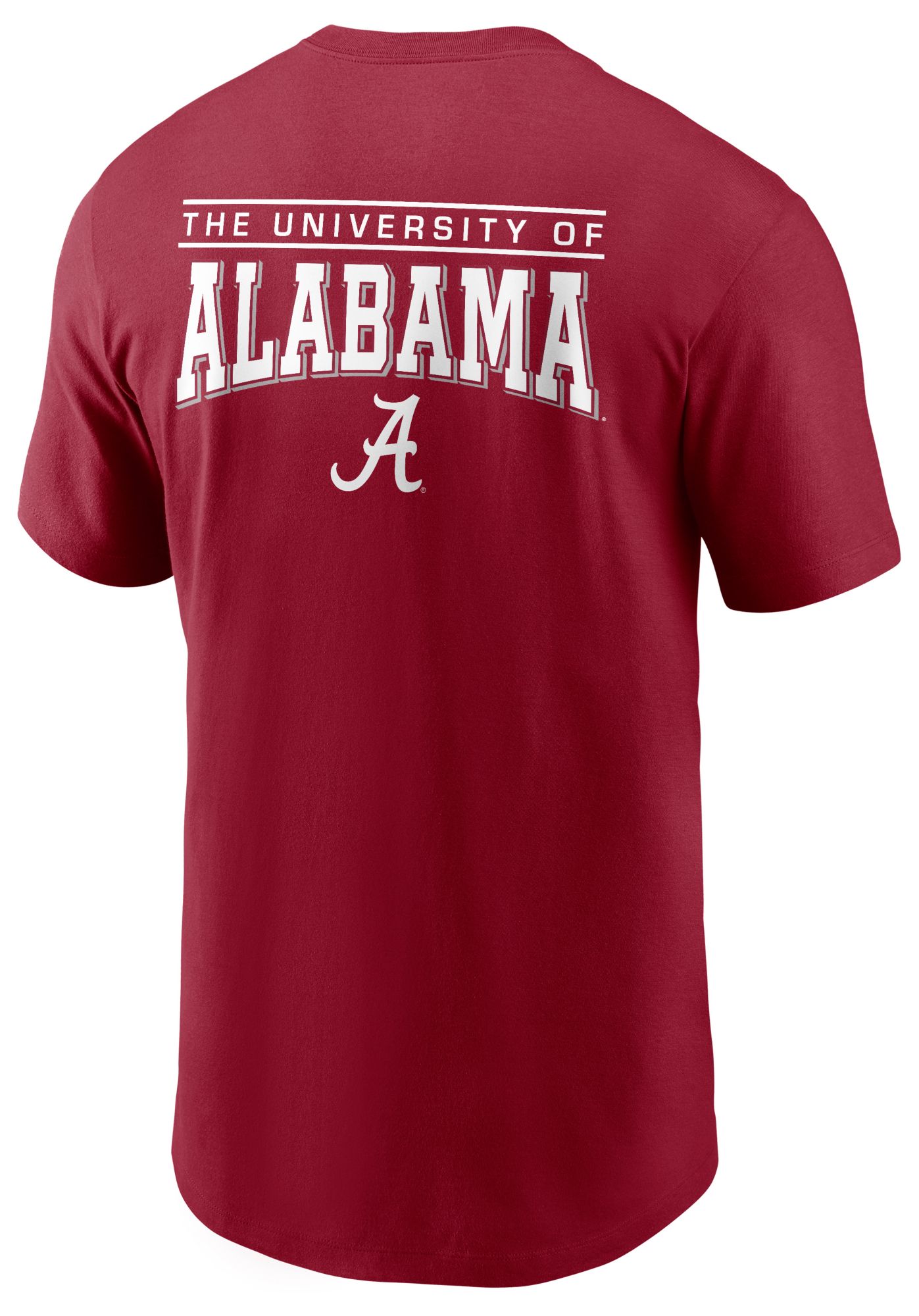 Nike Men's Alabama Crimson Tide Crimson Core Cotton Double Hit Logo T-Shirt product image