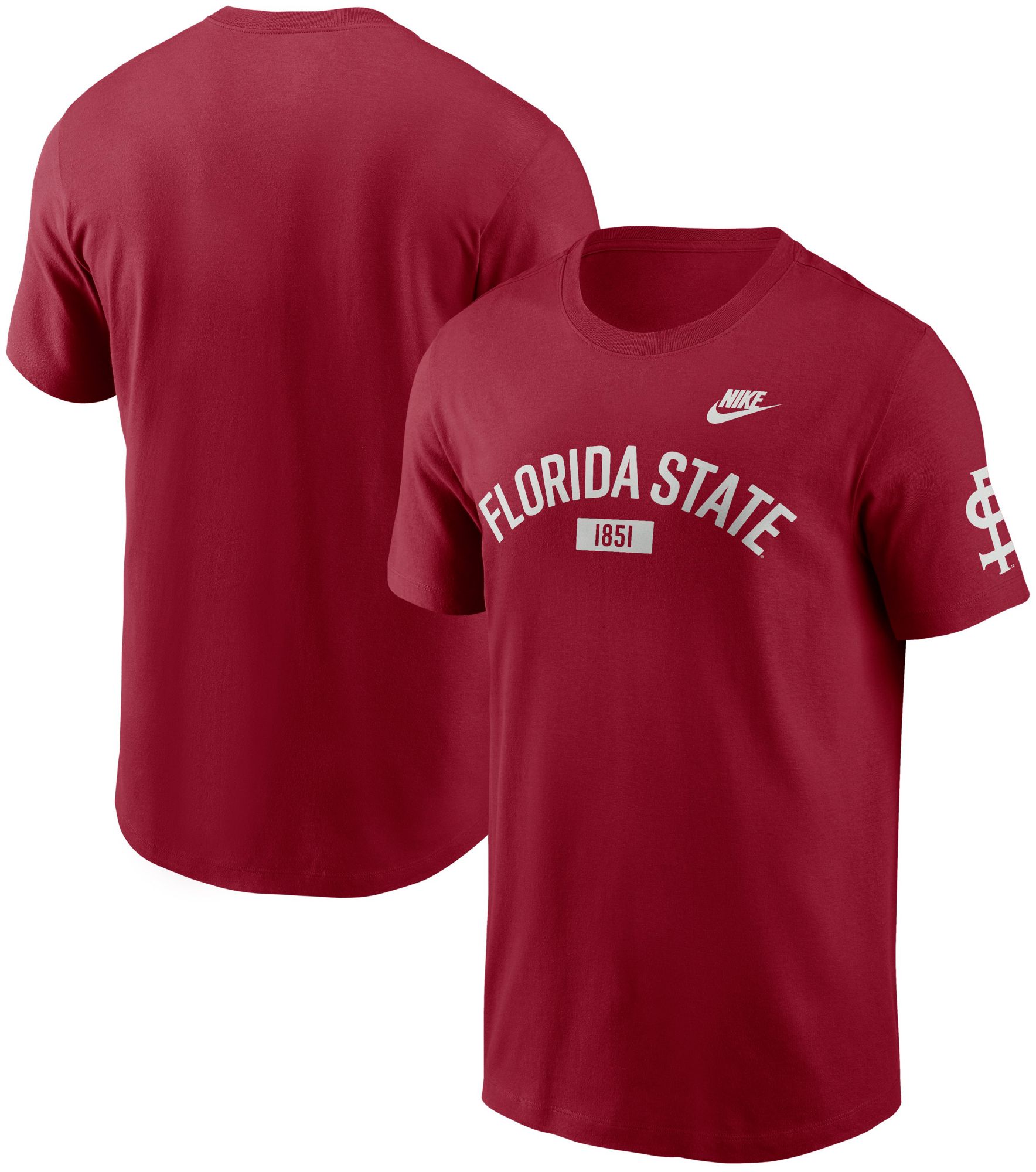 Nike Men's Florida State Seminoles Team Crimson Legacy Cotton T-Shirt product image