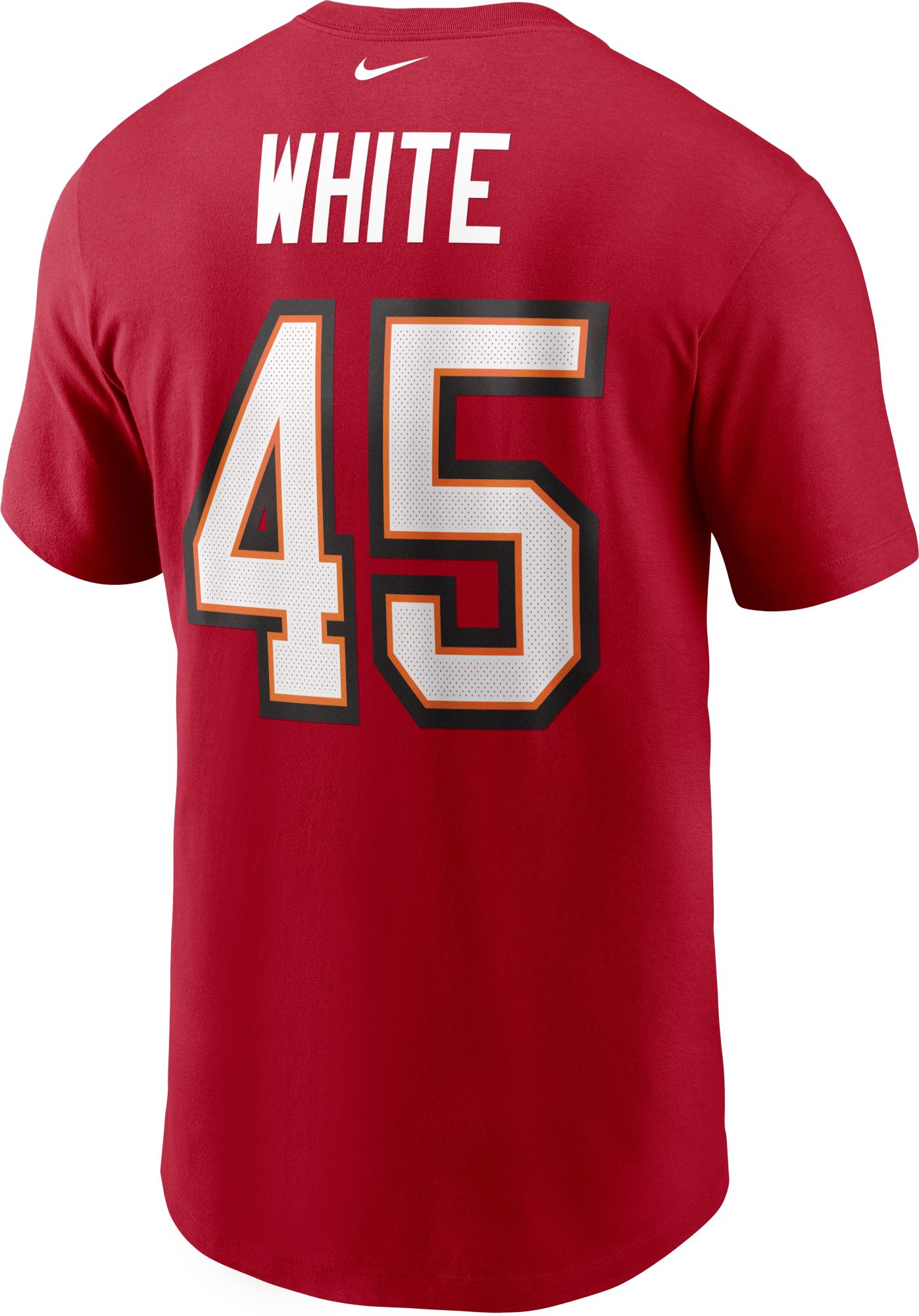 Nike Men's Tampa Bay Buccaneers Devin White #45 Gym Red T-Shirt