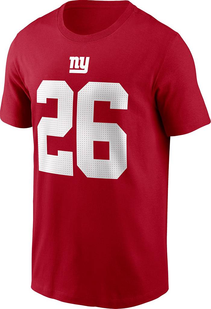 Nike Men's New York Giants Saquon Barkley #26 Red T-Shirt
