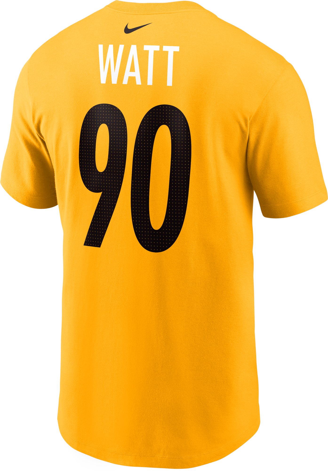 Nike Men's Pittsburgh Steelers T.J. Watt #90 Gold T-Shirt product image