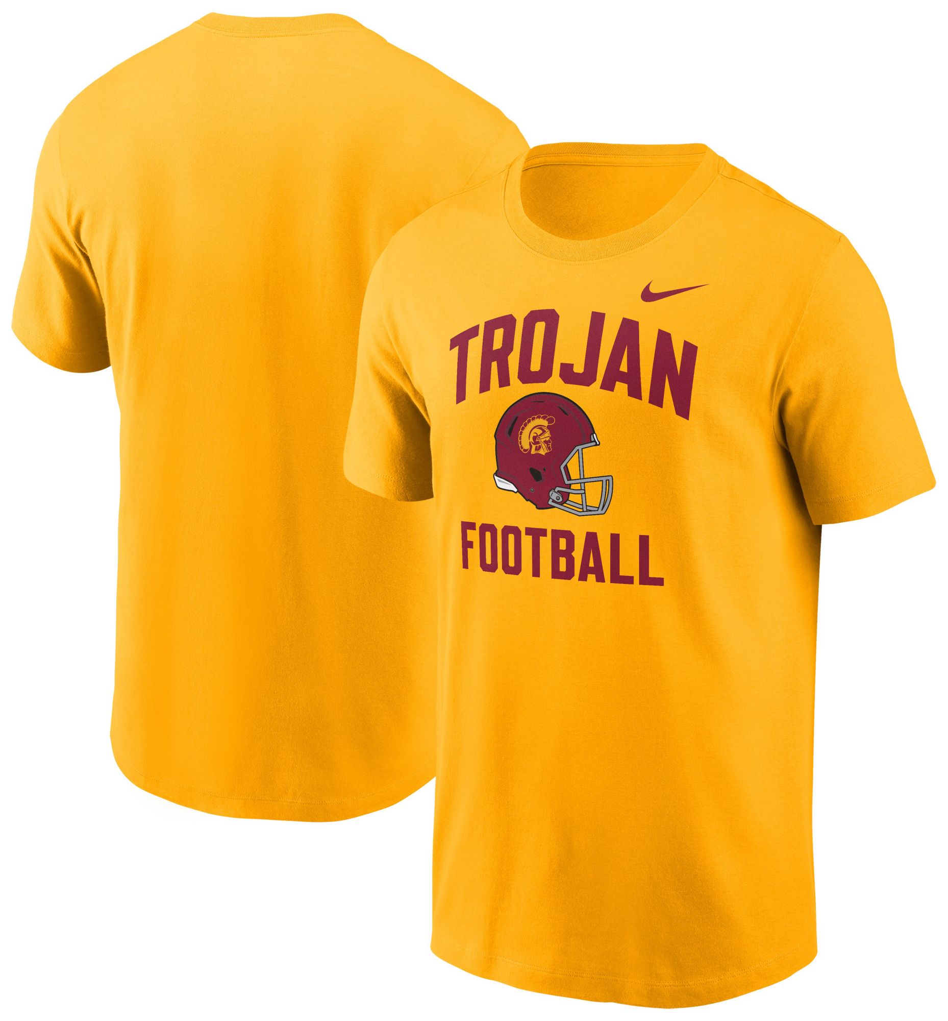 Nike Men's USC Trojans Gold Football Helmet T-Shirt product image