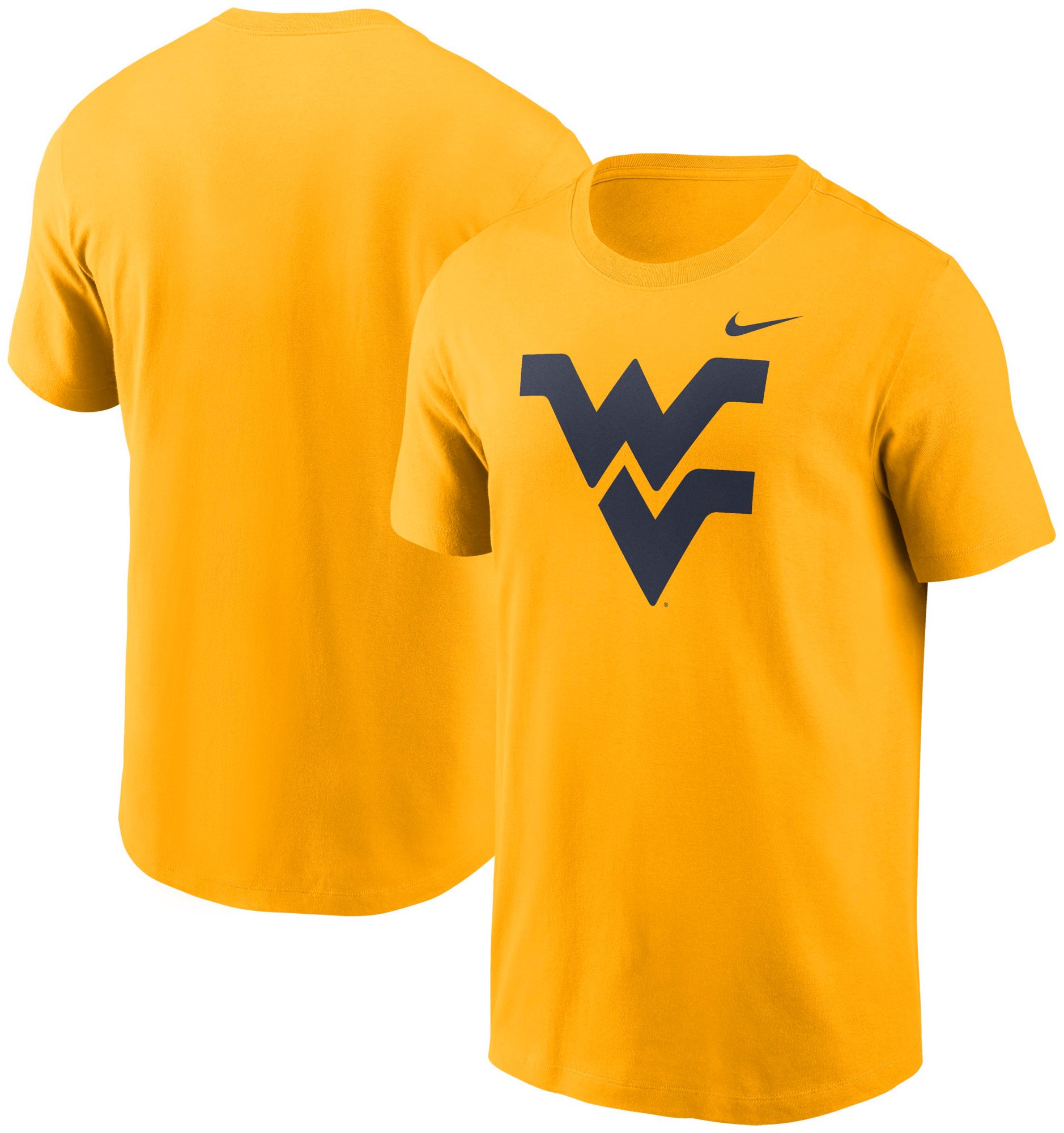 Nike Men's West Virginia Mountaineers Gold Core Cotton Logo T-Shirt product image