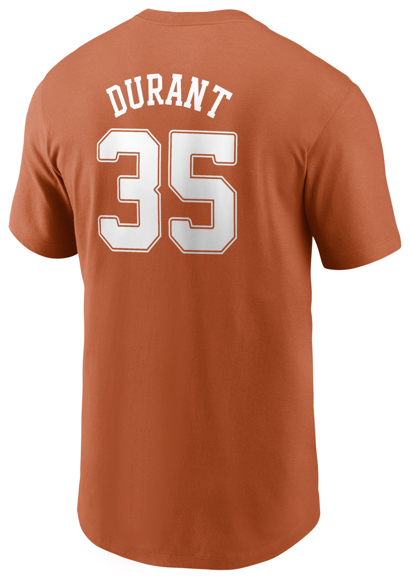Nike Men's Texas Longhorns Orange Kevin Durant #35 T-Shirt product image