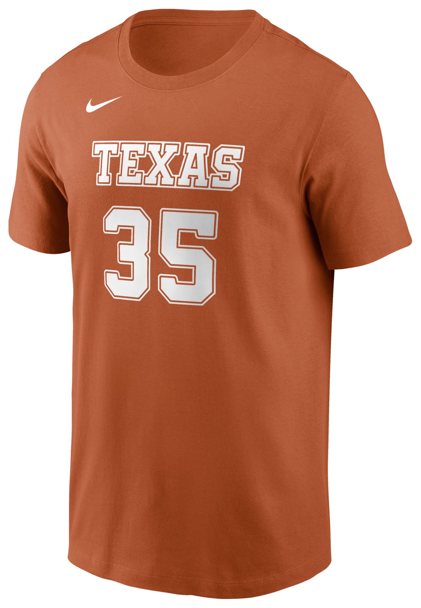 Nike Men's Texas Longhorns Orange Kevin Durant #35 T-Shirt product image