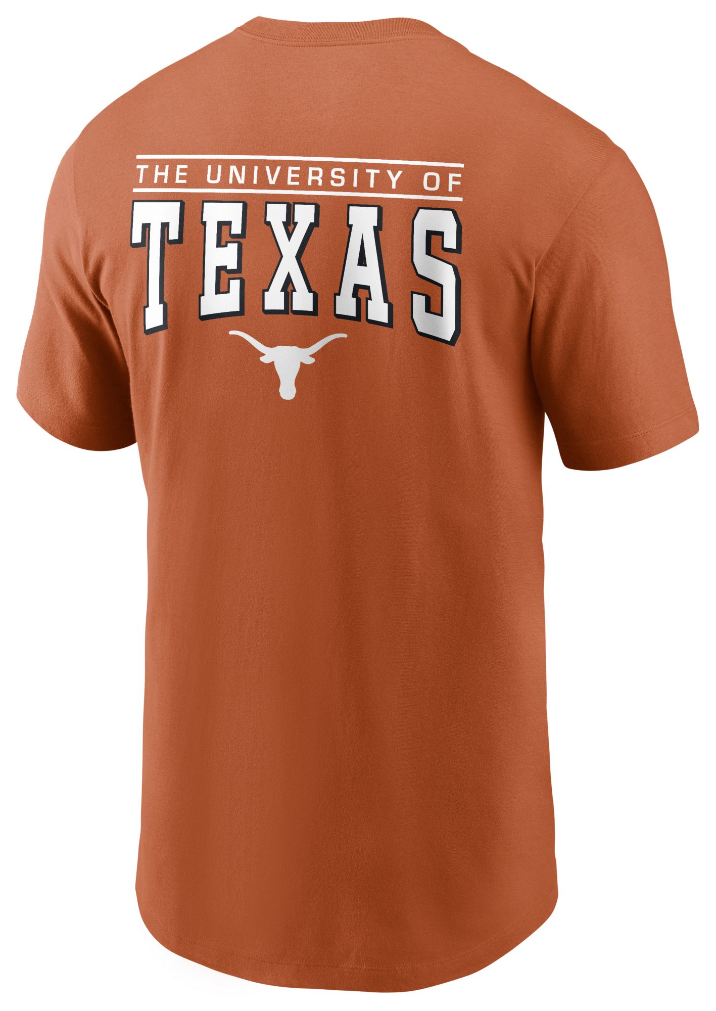 Nike Men's Texas Longhorns Burnt Orange Core Cotton Double Hit Logo T-Shirt product image