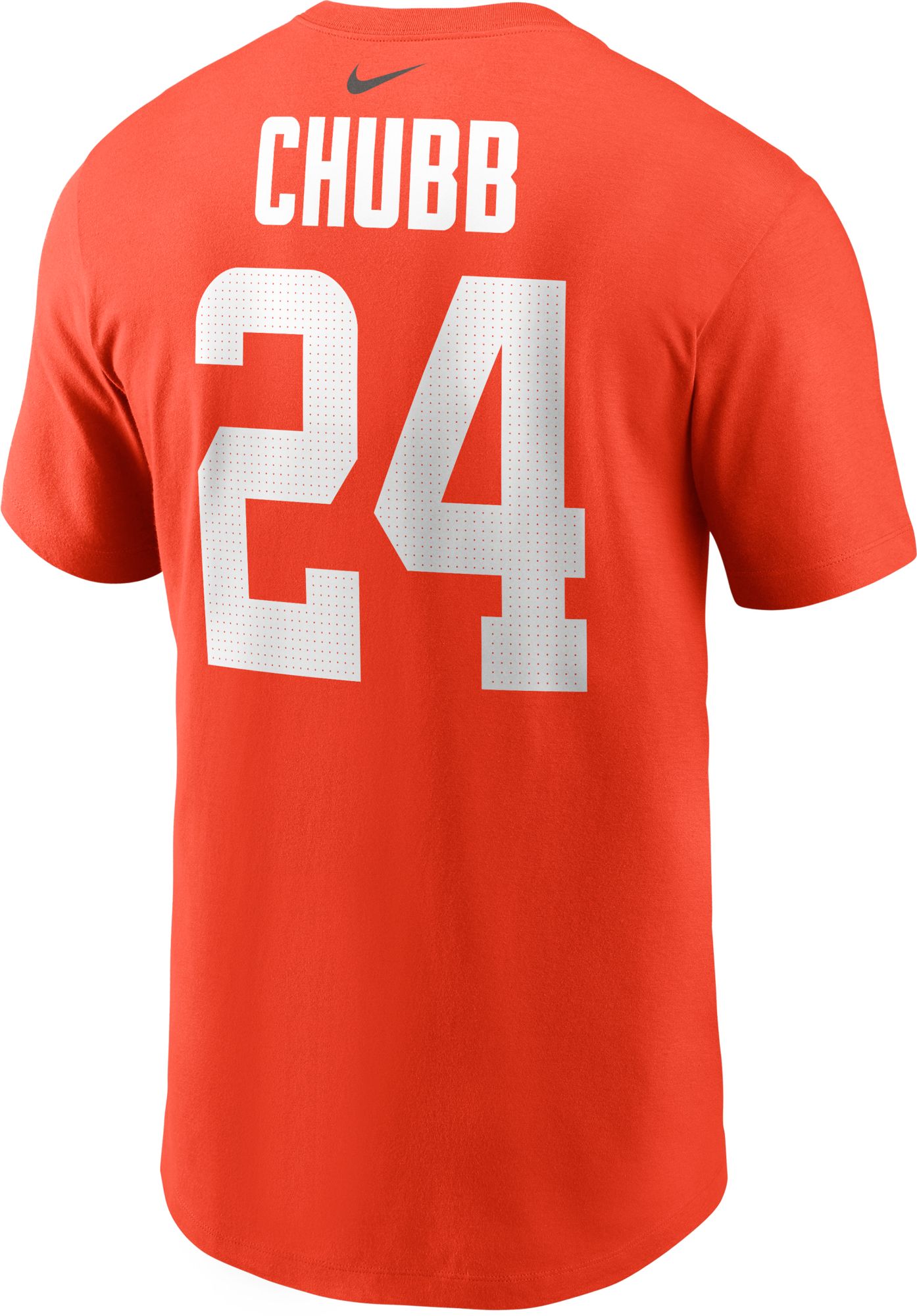Nike Men's Cleveland Browns Nick Chubb #24 Orange T-Shirt product image