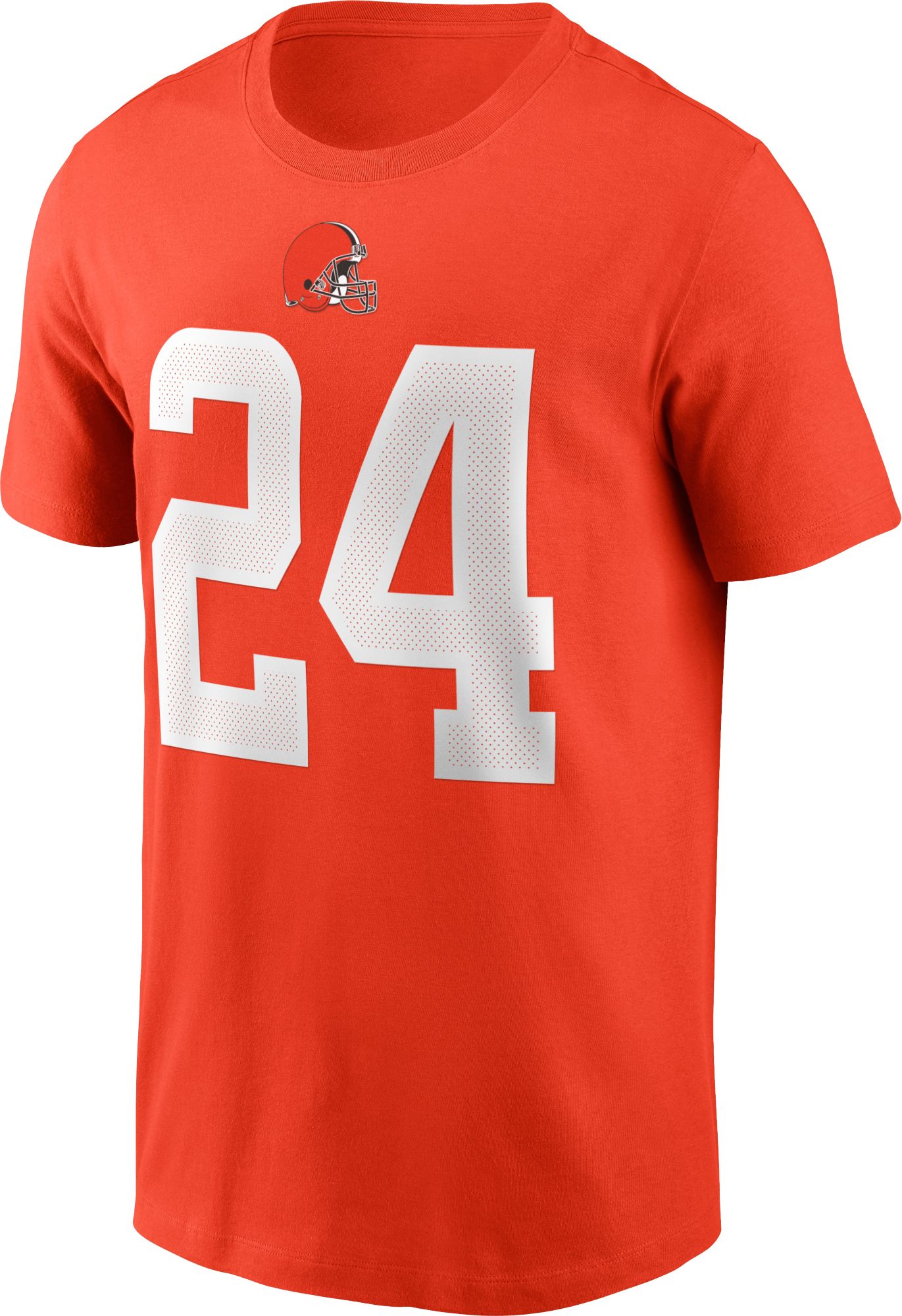 Nike Men's Cleveland Browns Nick Chubb #24 Logo Orange T-Shirt product image