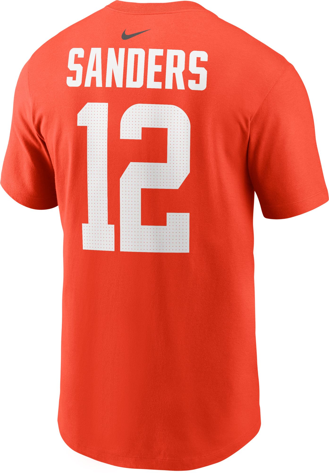 Nike Men's Cleveland Browns Shedeur Sanders #12 Orange Alternate T-Shirt product image
