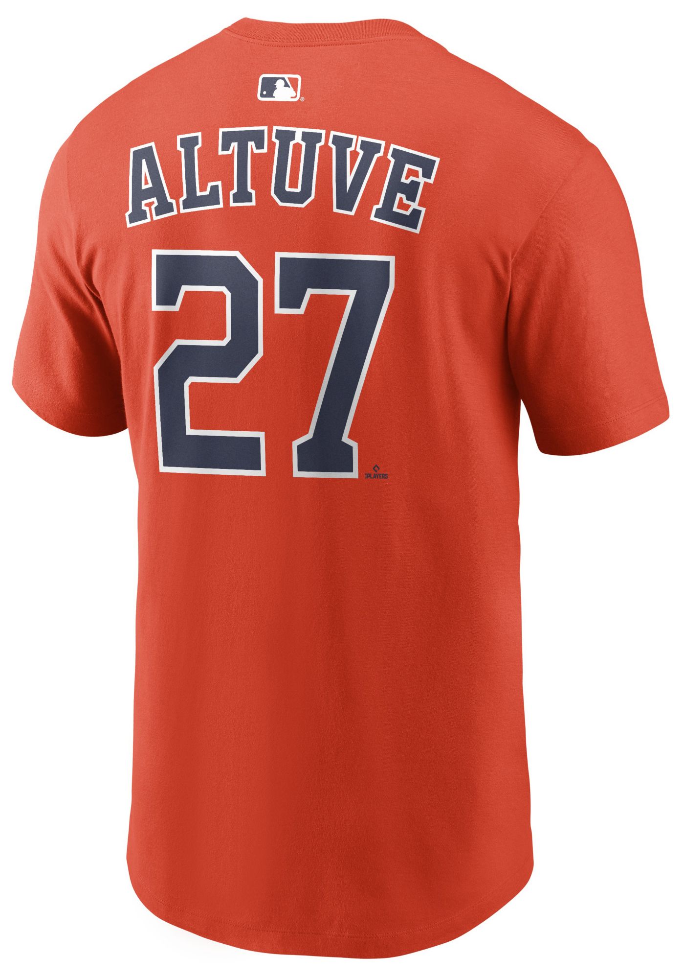 Nike Men's Houston Astros Jose Altuve #27 Orange Home T-Shirt product image