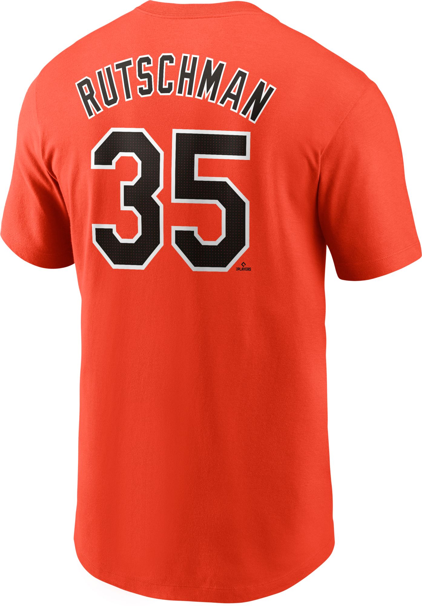 Nike Men's Baltimore Orioles Adley Rutschman #35 Orange T-Shirt