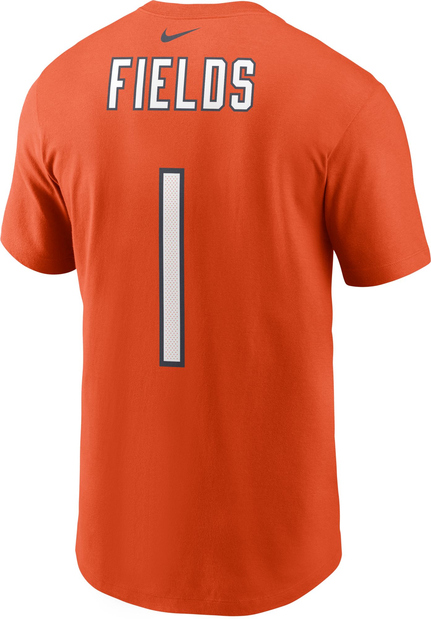 Nike Men's Chicago Bears Justin Fields #1 Orange T-Shirt product image