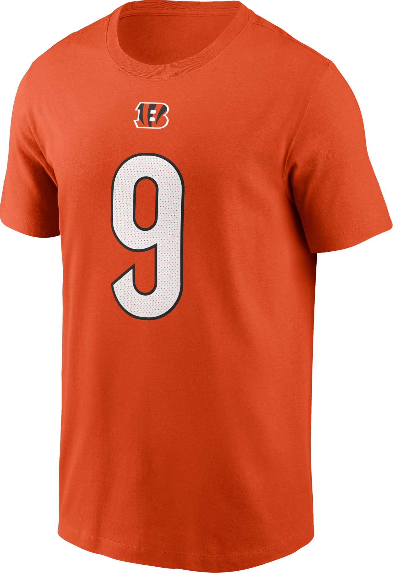 Nike Men's Cincinnati Bengals Joe Burrow #9 Orange T-Shirt product image