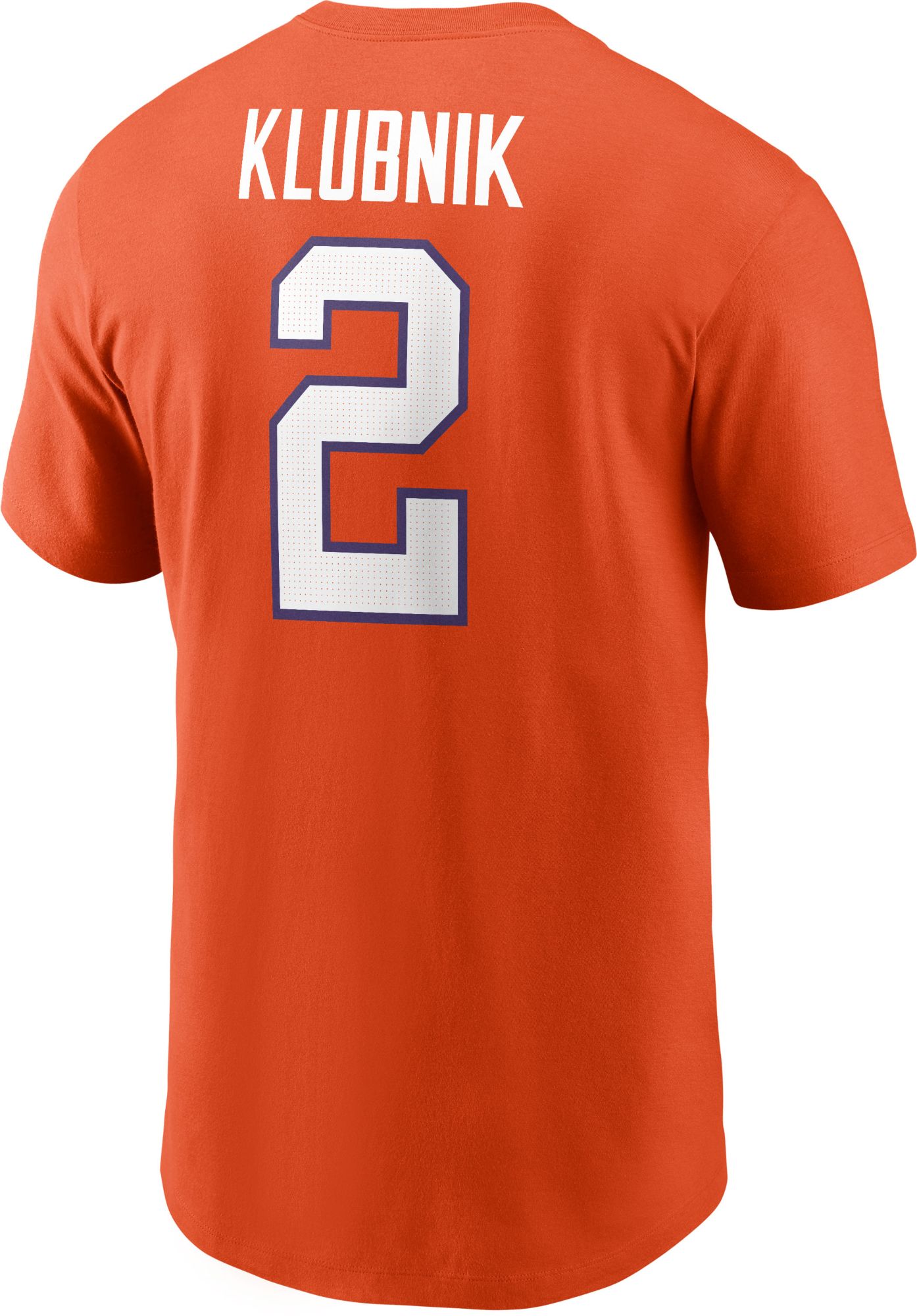Nike Adult Clemson Tigers Cade Klubnik #2 Orange T-Shirt product image