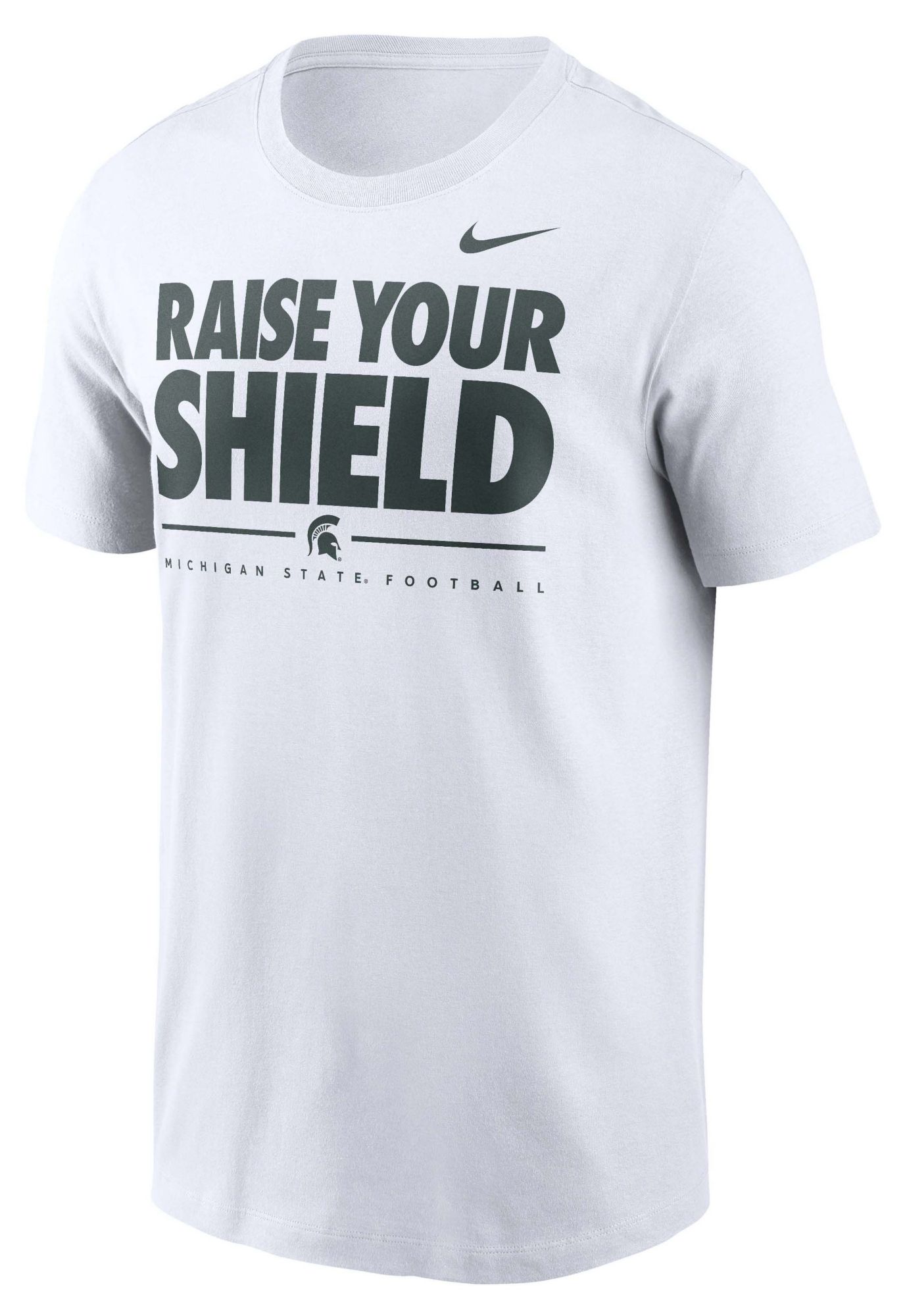 Nike Men's Michigan State Spartans White Football Fan T-Shirt product image