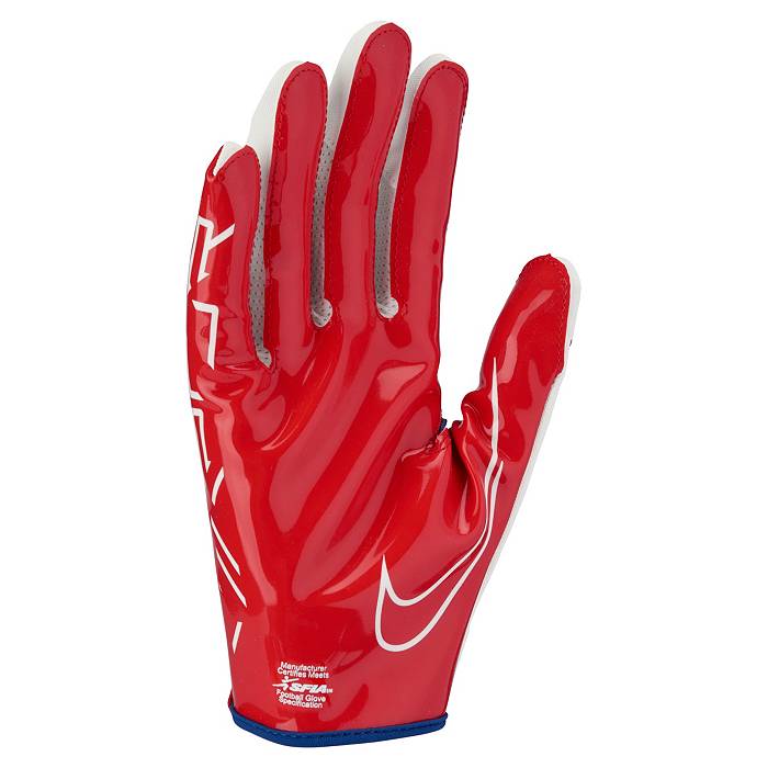 Nike Youth Vapor Jet 7.0 Football Gloves Small / White/White/University Red