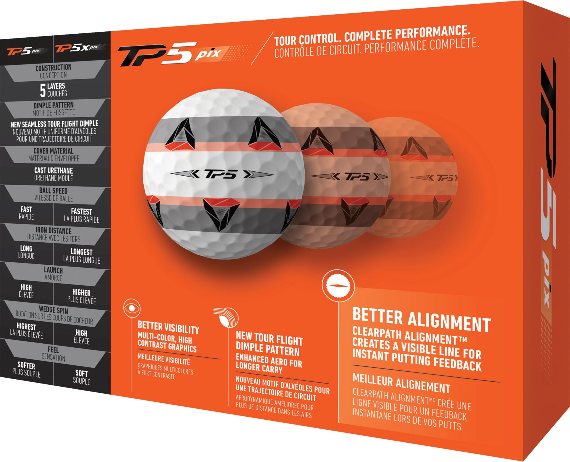 TaylorMade 2021 TP5 pix Golf Balls product image